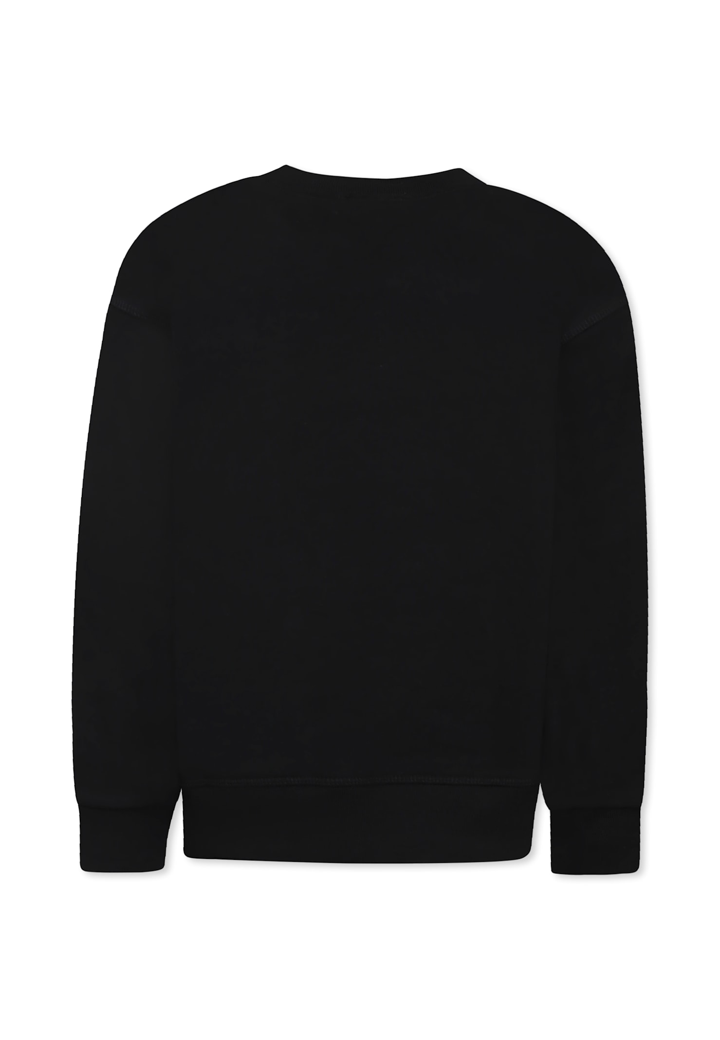 Dsquared2 Black Sweatshirt For Boy With Logo In Black