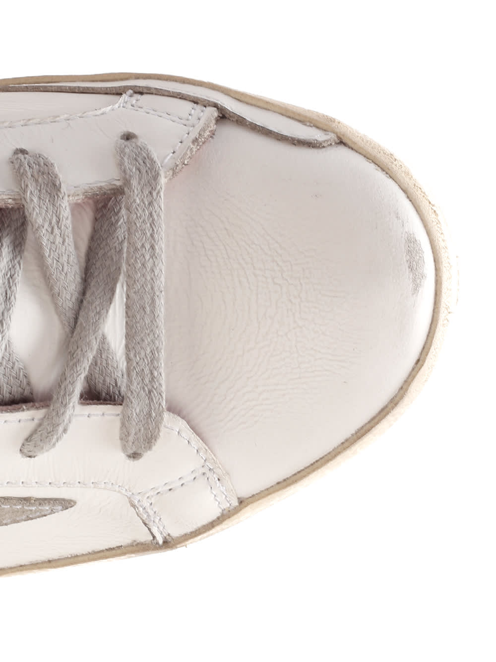 Shop Golden Goose Super Star Sneakers In White