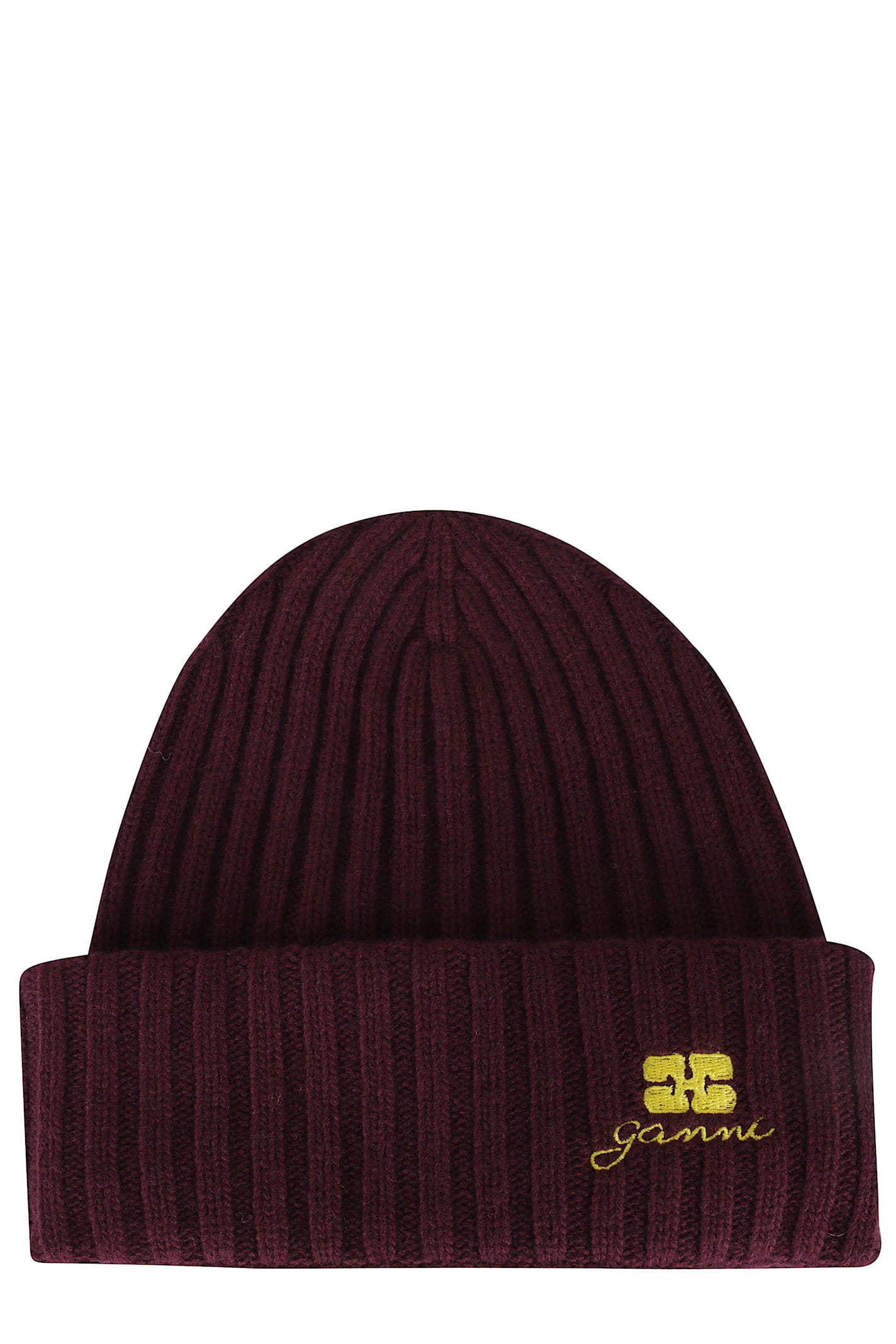 Ganni Core Future Wool Knit Beannie