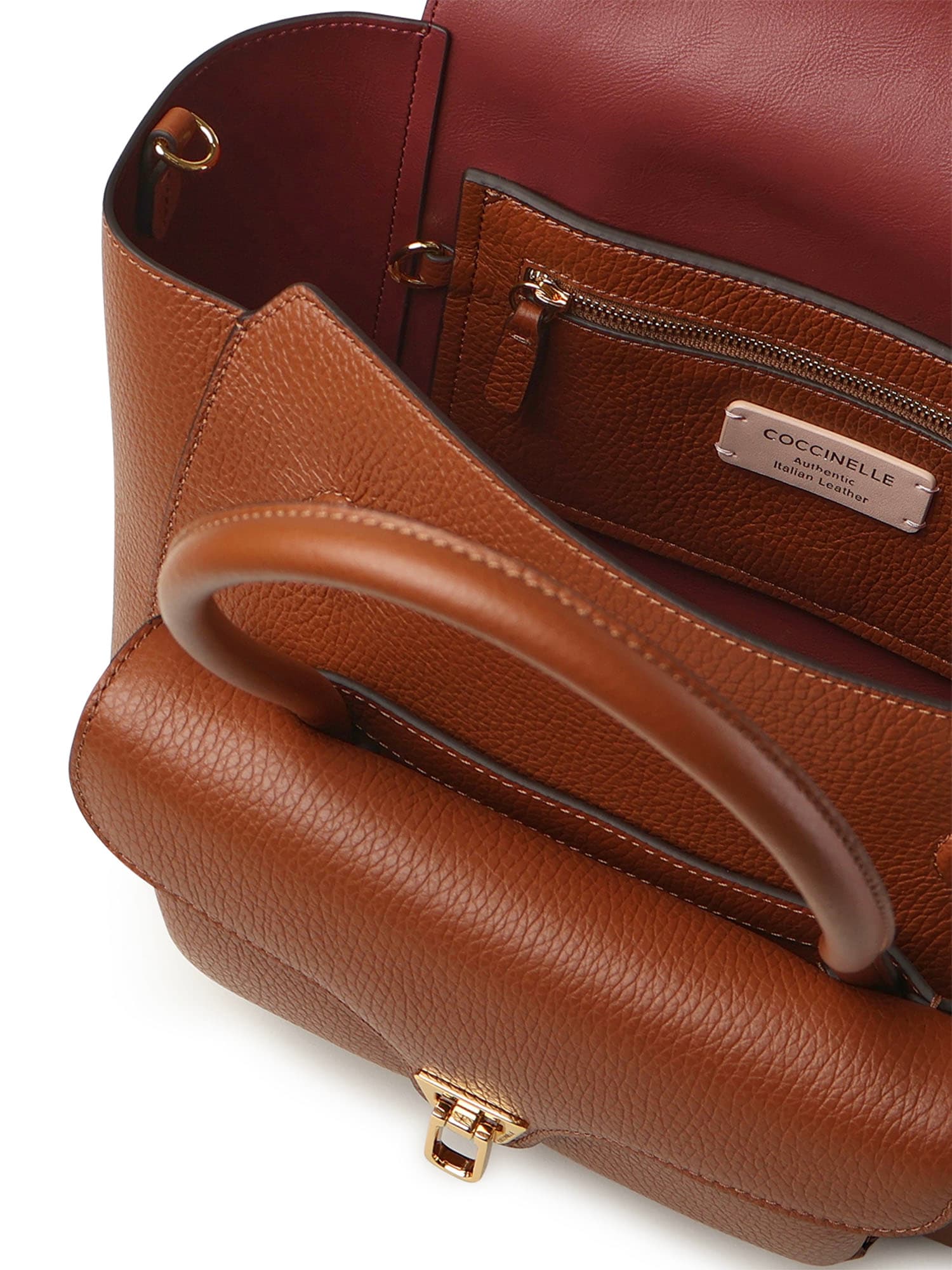 Coccinelle Double Beat Medium Leather Bag