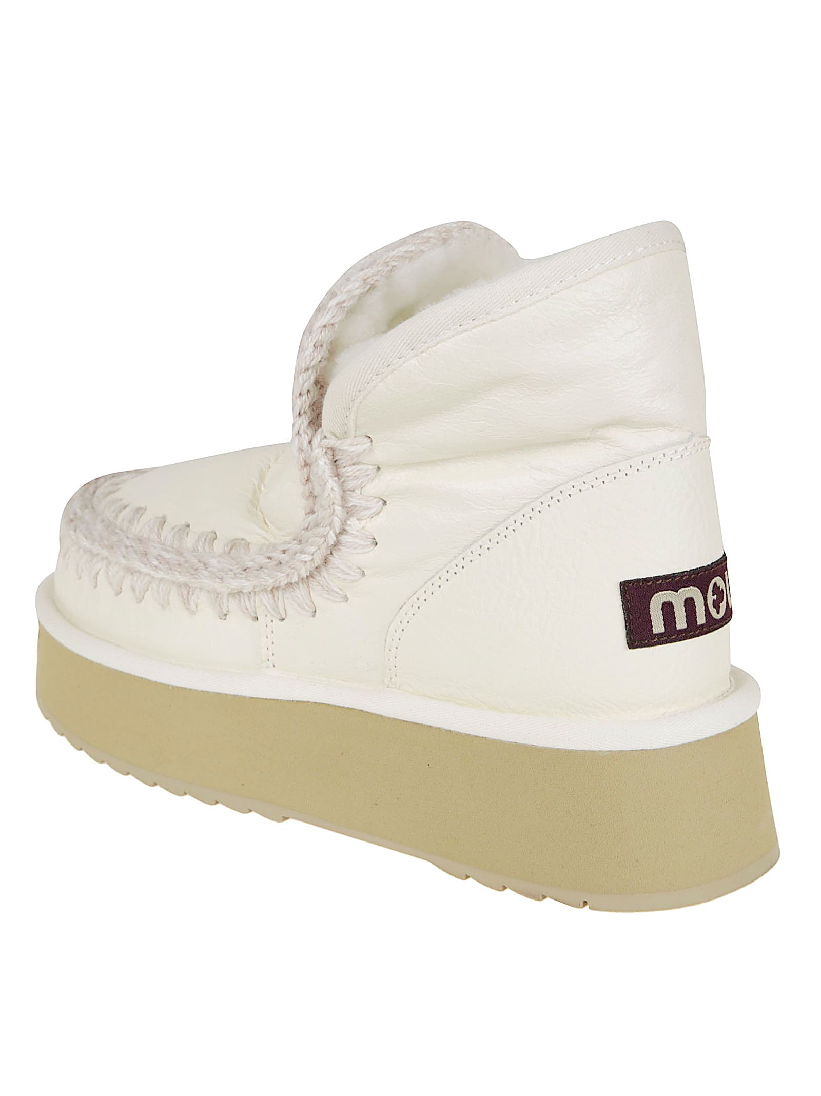 Mou Mini Eskimo Platform Boot In White