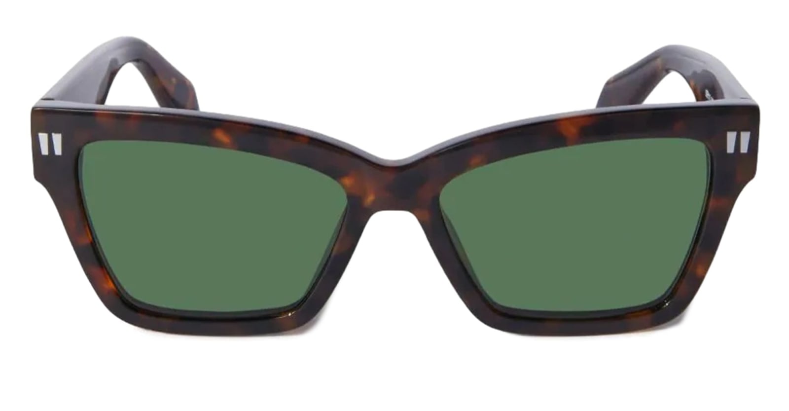 Shop Off-white Cincinnati - Havana / Green Sunglasses