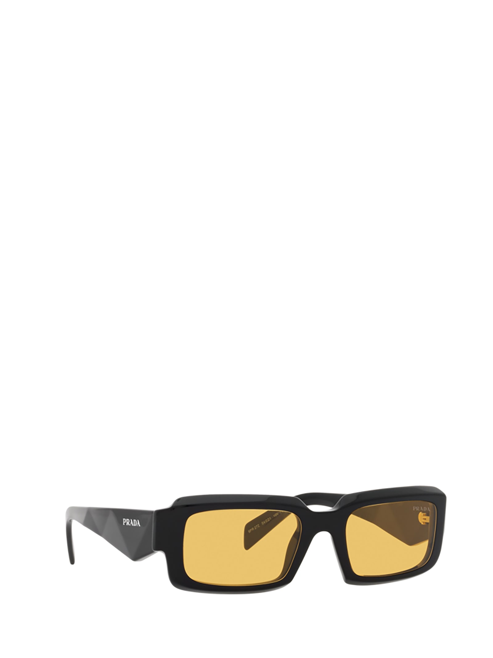 Shop Prada Pr 27zs Black Sunglasses