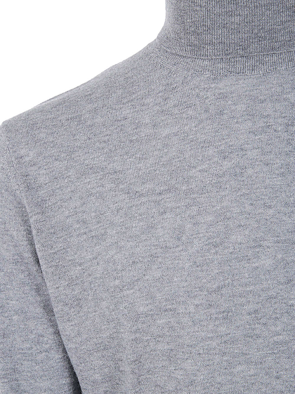 Shop Filippo De Laurentiis Long Sleeves Cashmere Wool Turtleneck In Grey