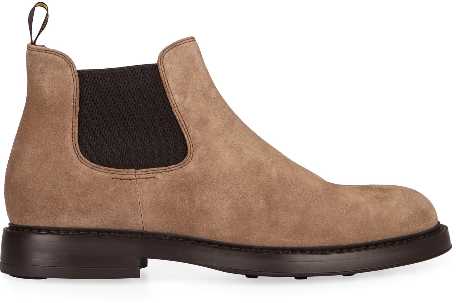 Shop Doucal's Suede Chelsea Boots In Beige