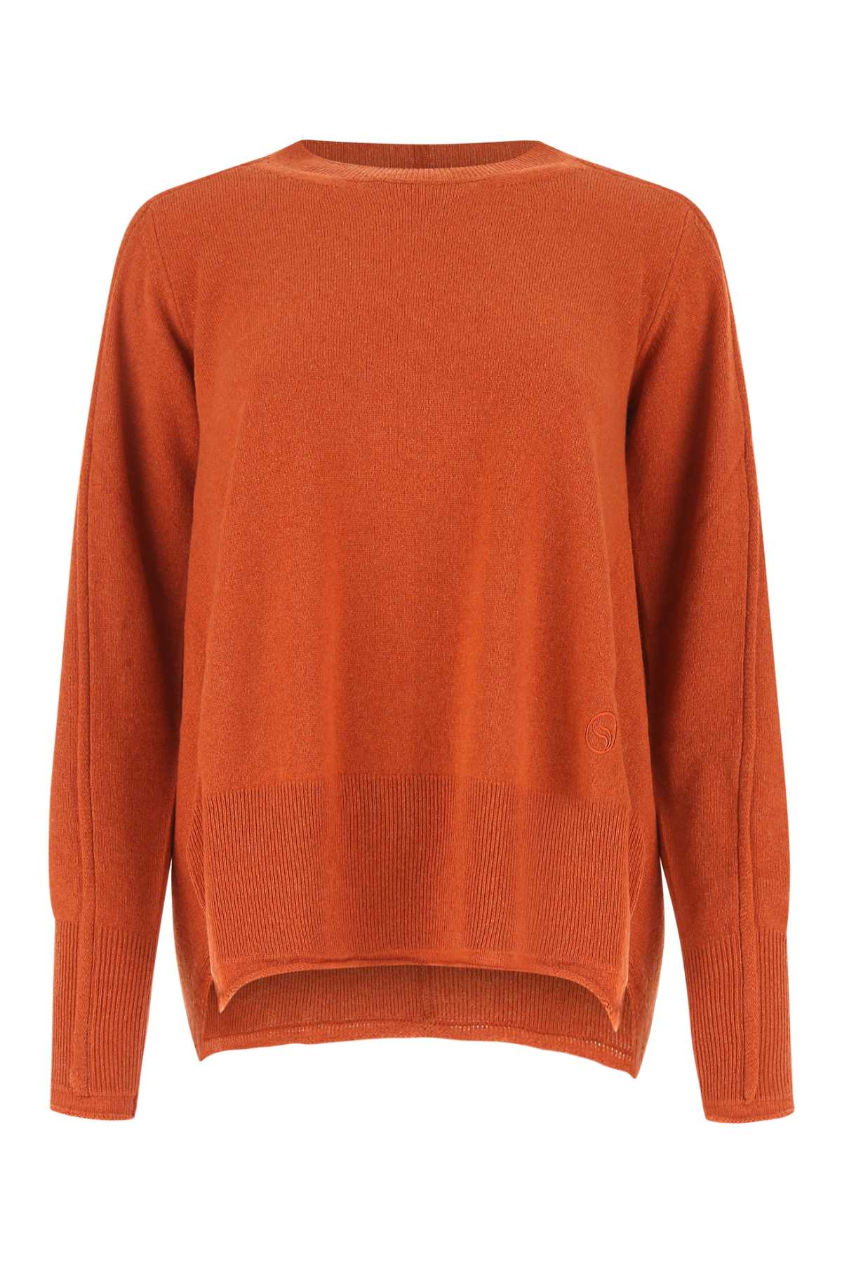Shop Stella Mccartney Copper Cashmere Blend Oversize Sweater In 6302