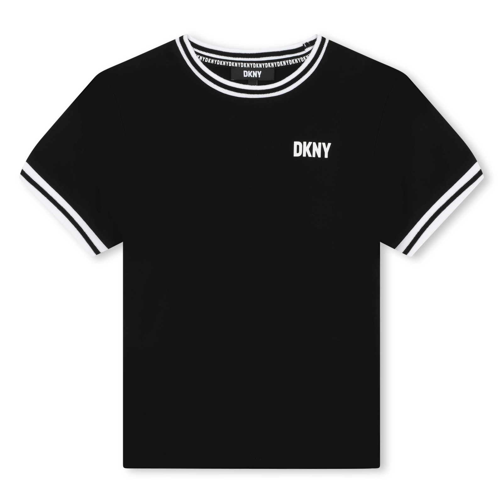Shop Dkny T-shirt With Logo In Black