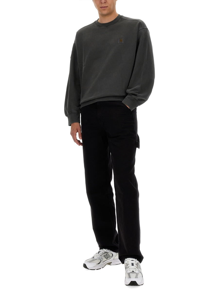 Shop Carhartt Nelson Sweatshirt In Black