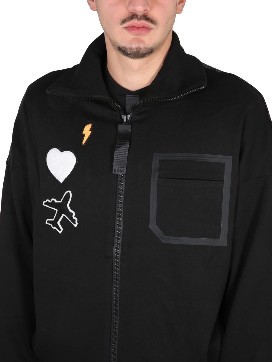 Hugo Boss Boss Sweatshirt With Logo In Black