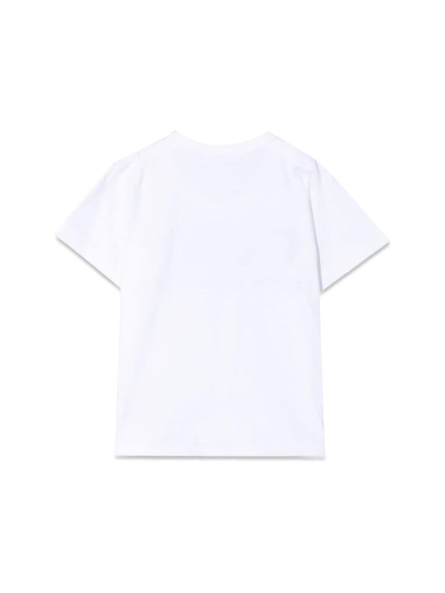 Shop Comme Des Garçons Play Kids T-shirt Knit In White