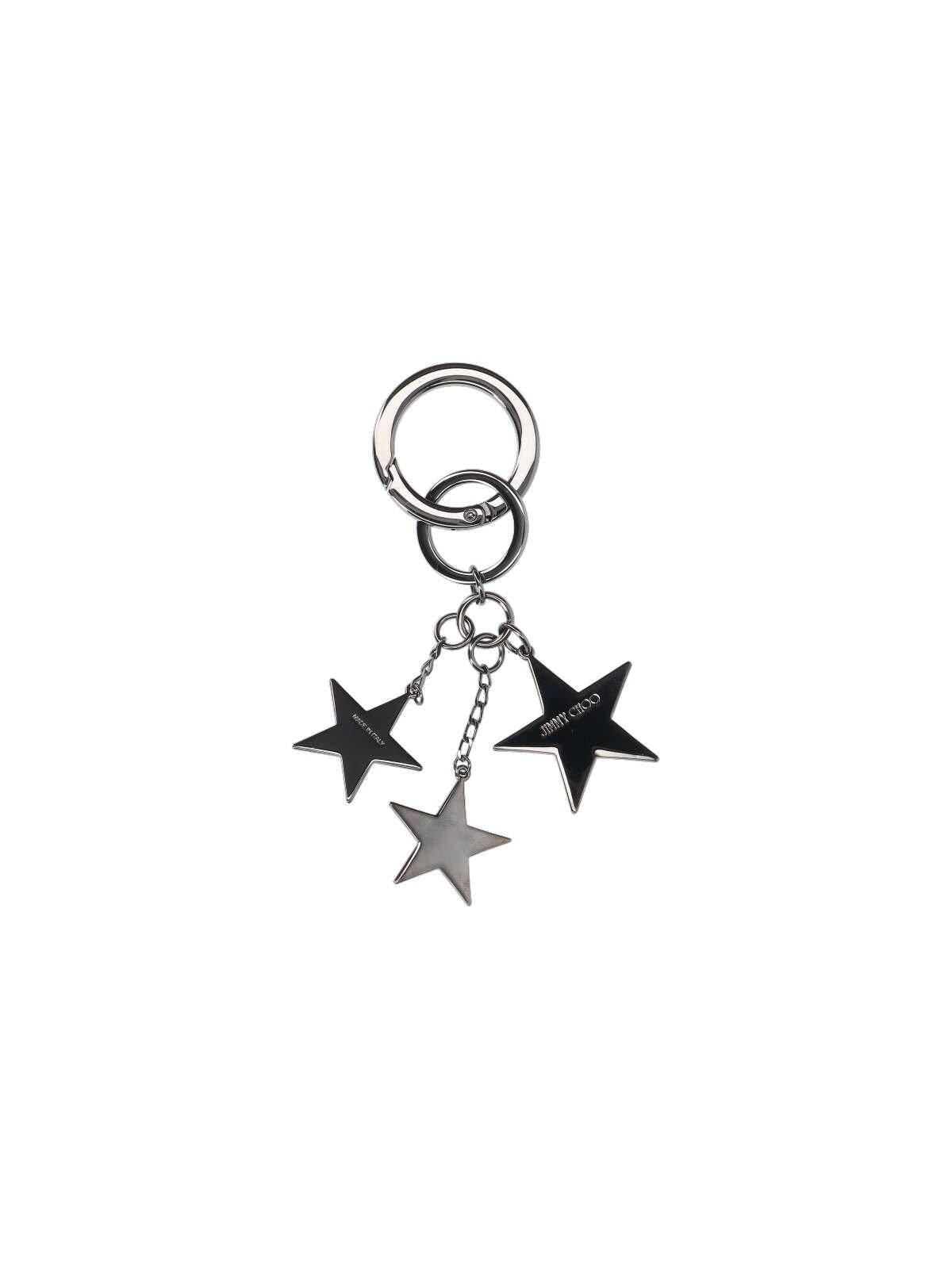 Shop Jimmy Choo Westley Keyring In Black