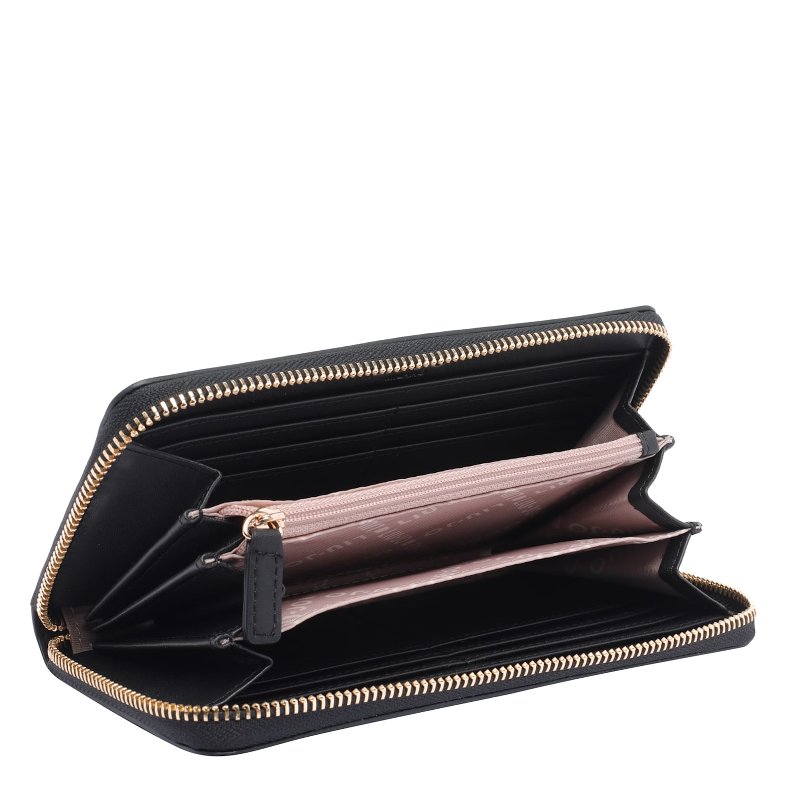Liu •jo Textured Finish Purses And Cardholders Collection In Black