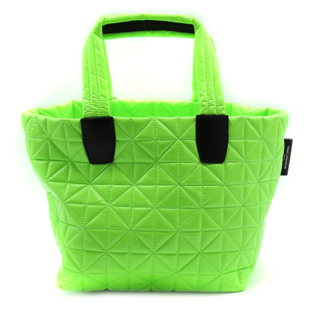 VeeCollective Small Green Vee Tote Bag In Recycled Nylon