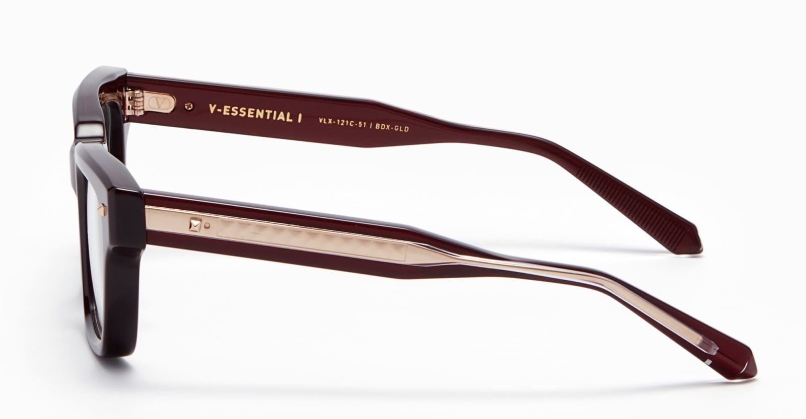 Shop Valentino V-essential I - Burgundy Rx Glasses