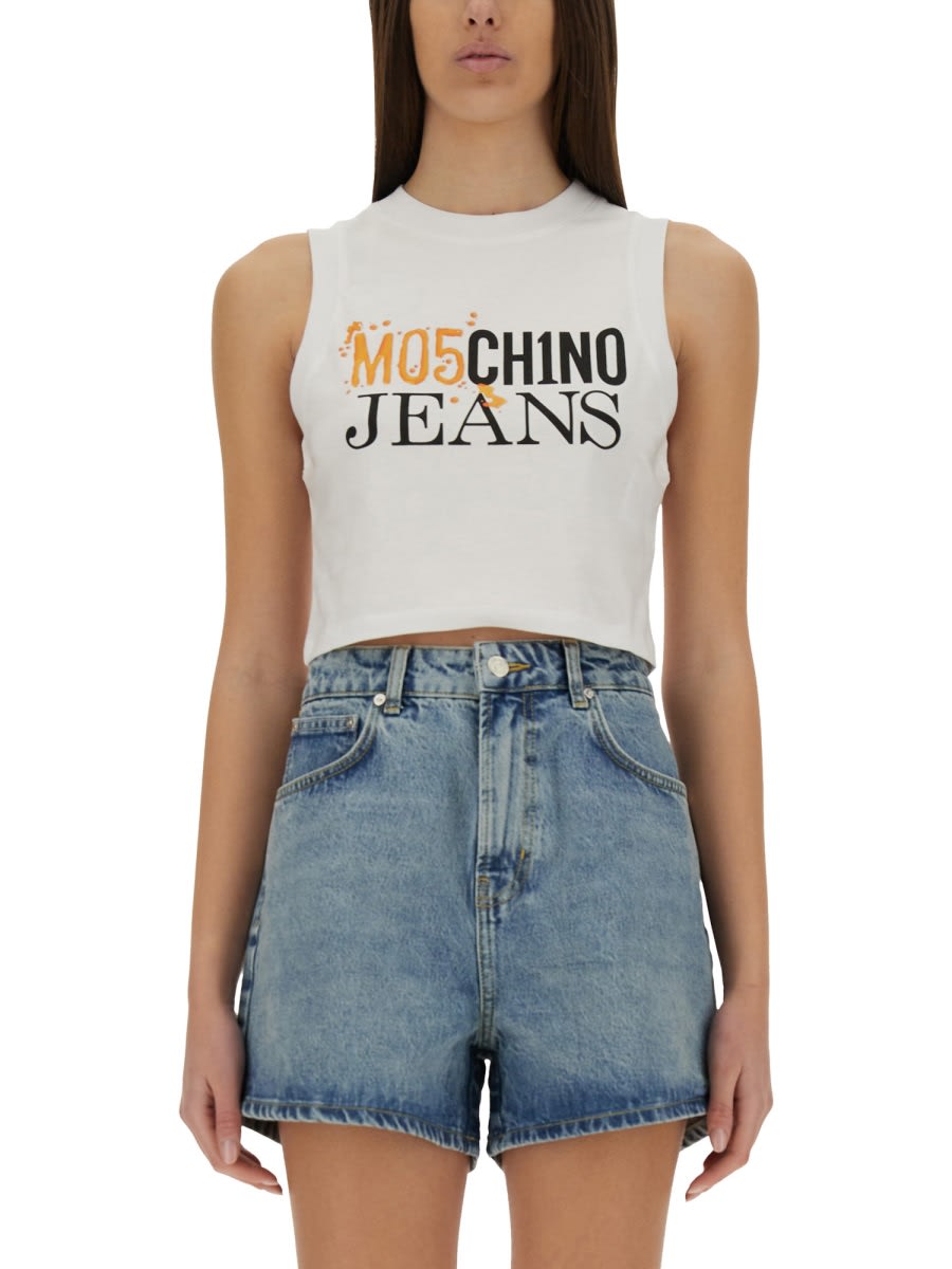 Cropped Top With Logo