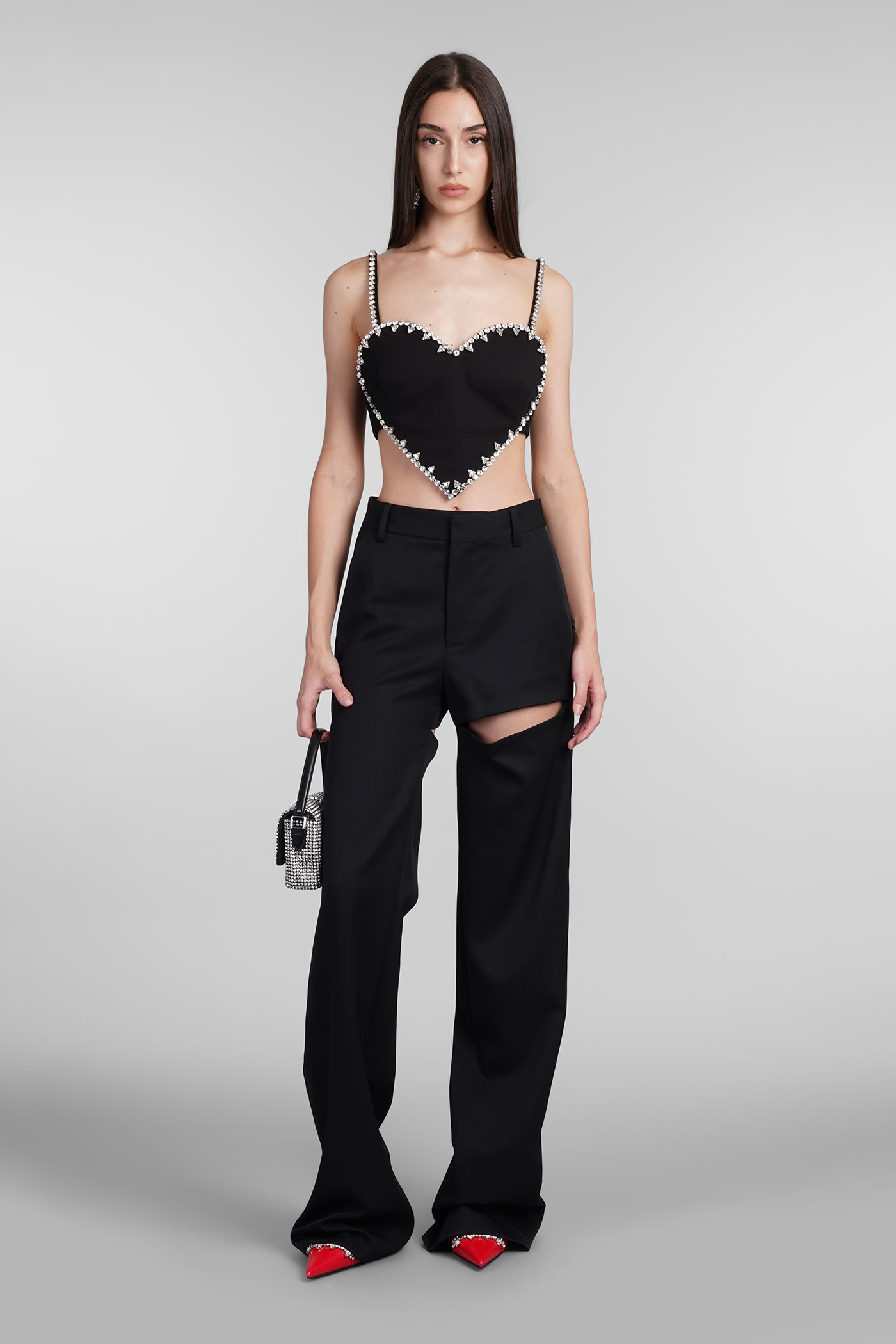 AREA TOPWEAR IN BLACK RAYON 