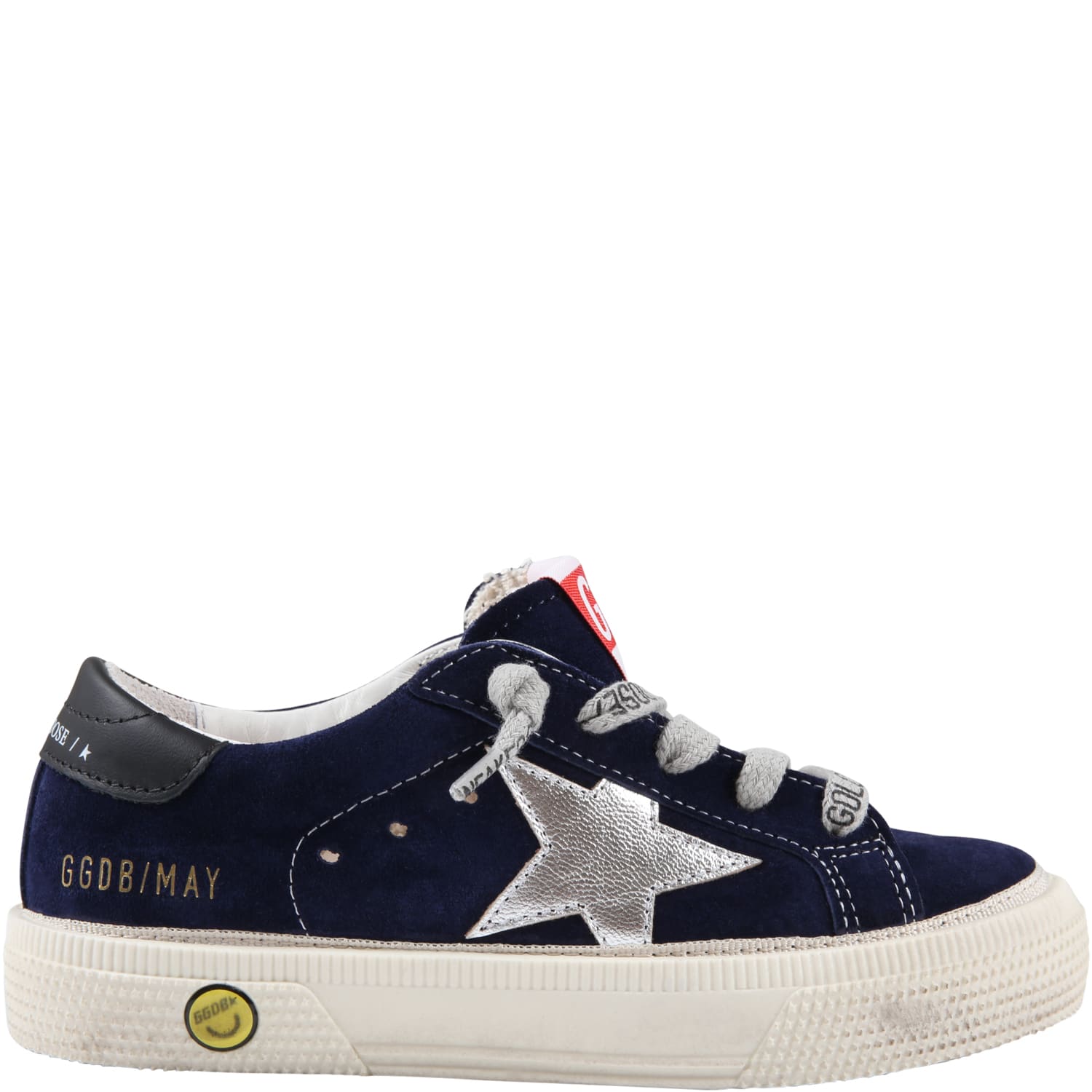 Golden Goose Blue may Sneakers For Kids With Stars