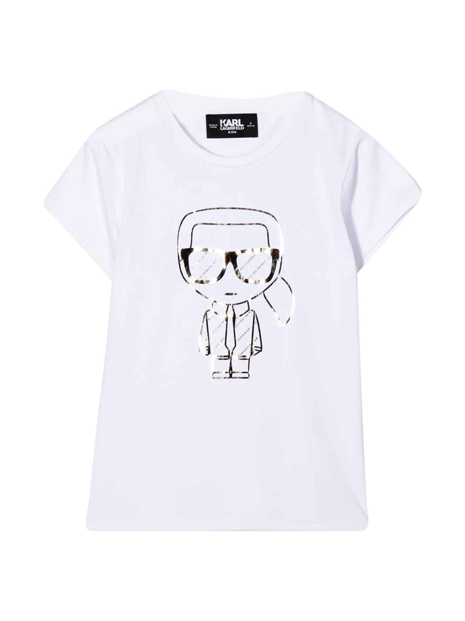 Karl Lagerfeld Kids White T-shirt Unisex