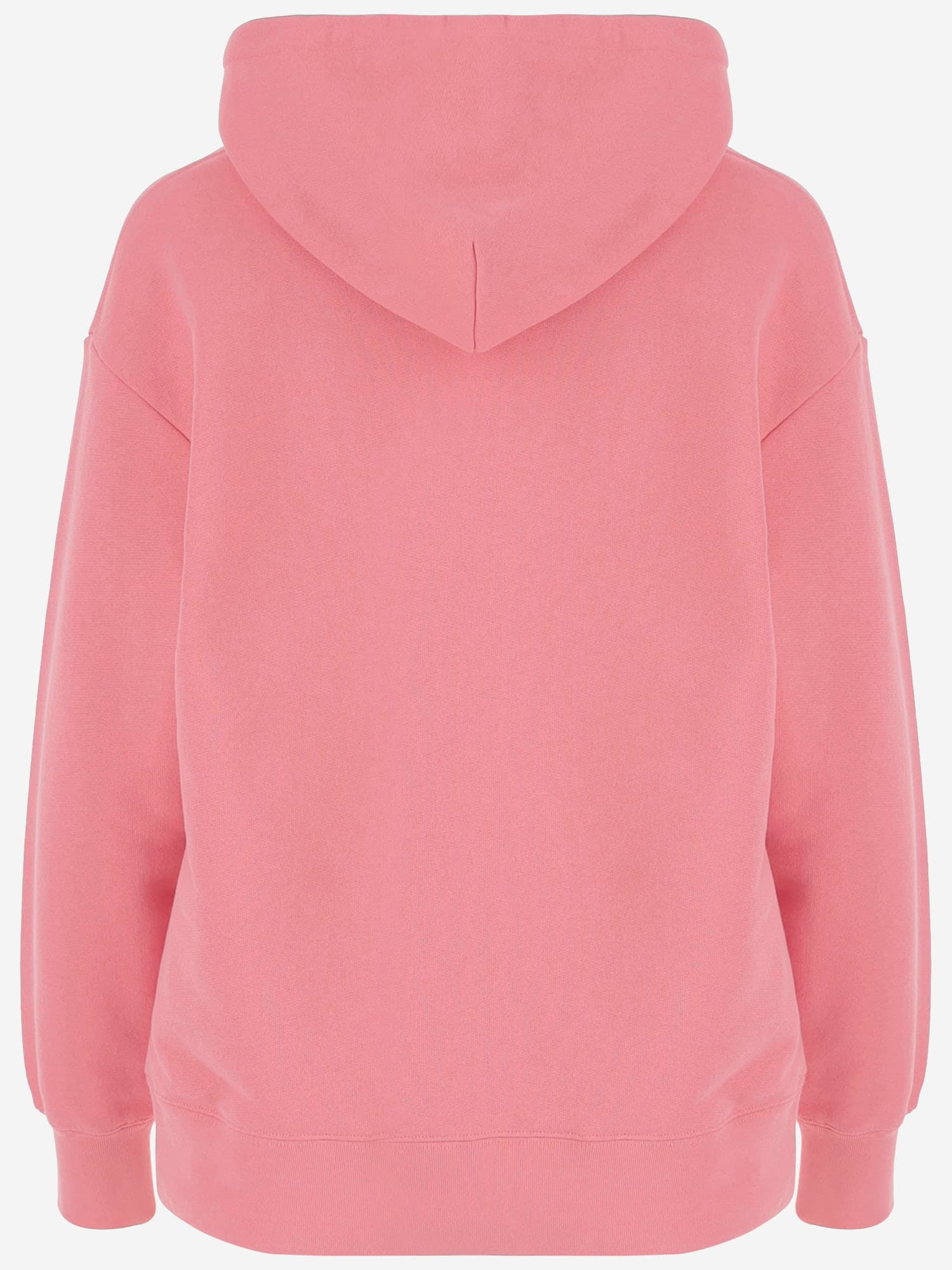 Valentino Logo Printed Drawstring Hoodie In Rosa.