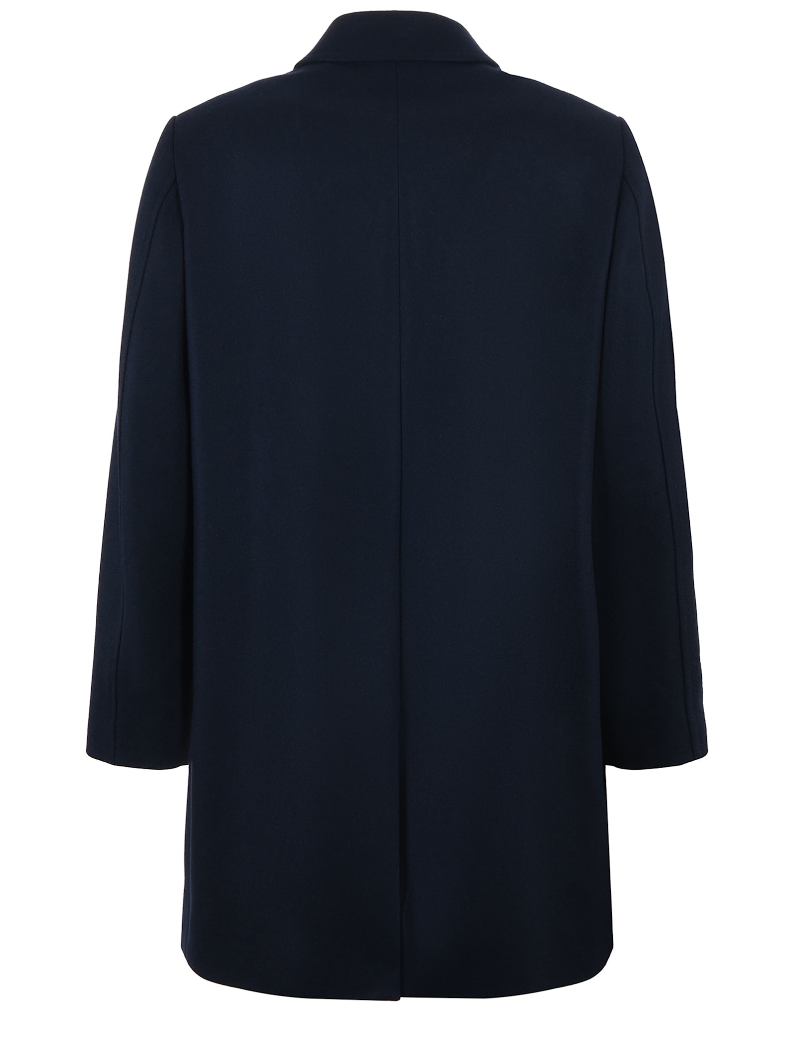 Shop Fay Coat In Wool And Cashmere Cloth In Blue