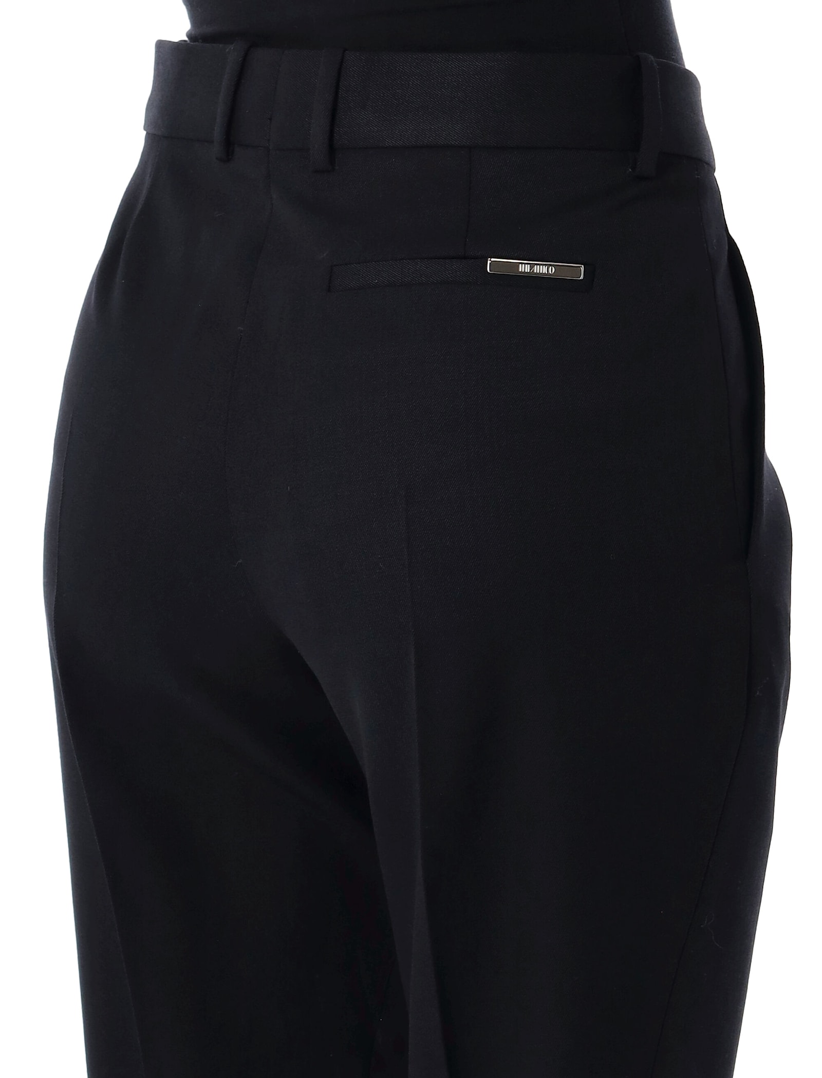 Attico Women's Low-waisted Trousers In Black