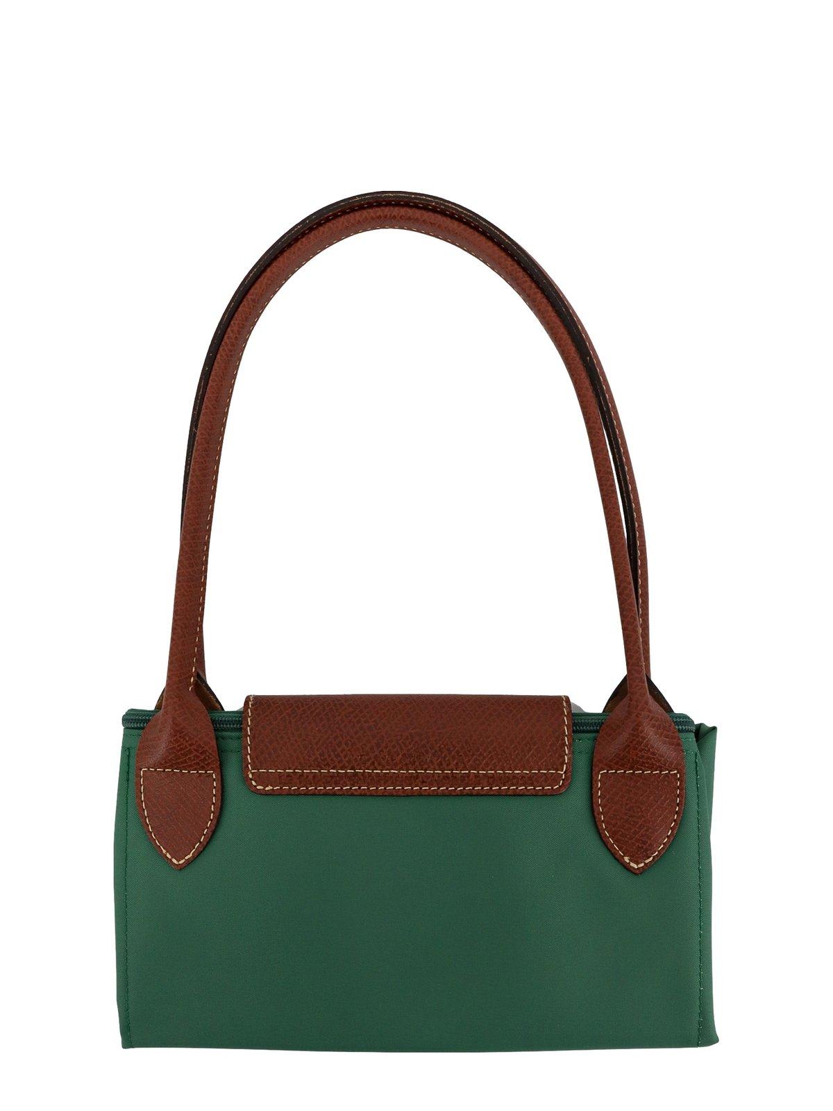 Shop Longchamp Le Pliage Medium Tote Bag In Green
