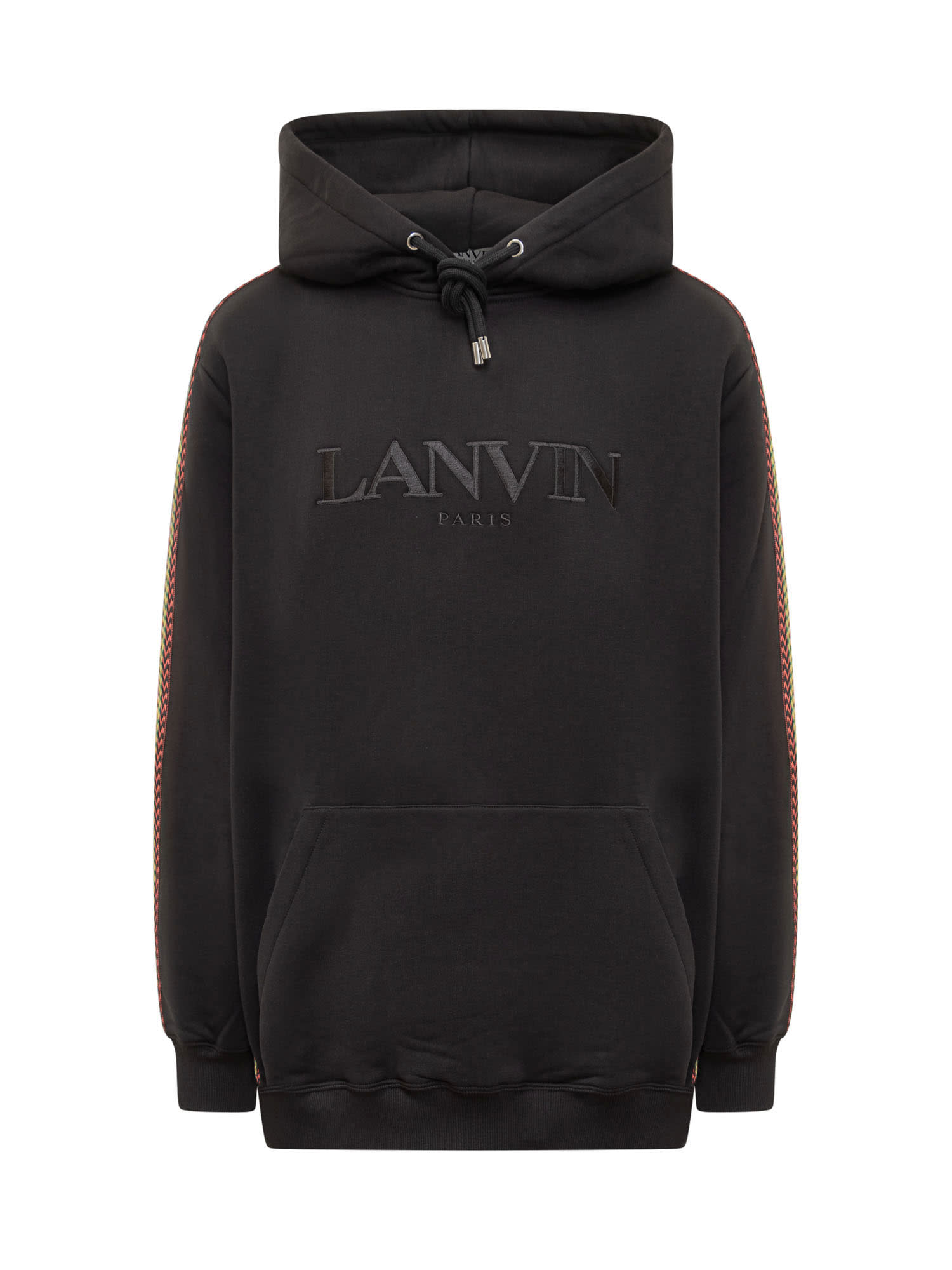 Shop Lanvin Hoodie With Logo In Black