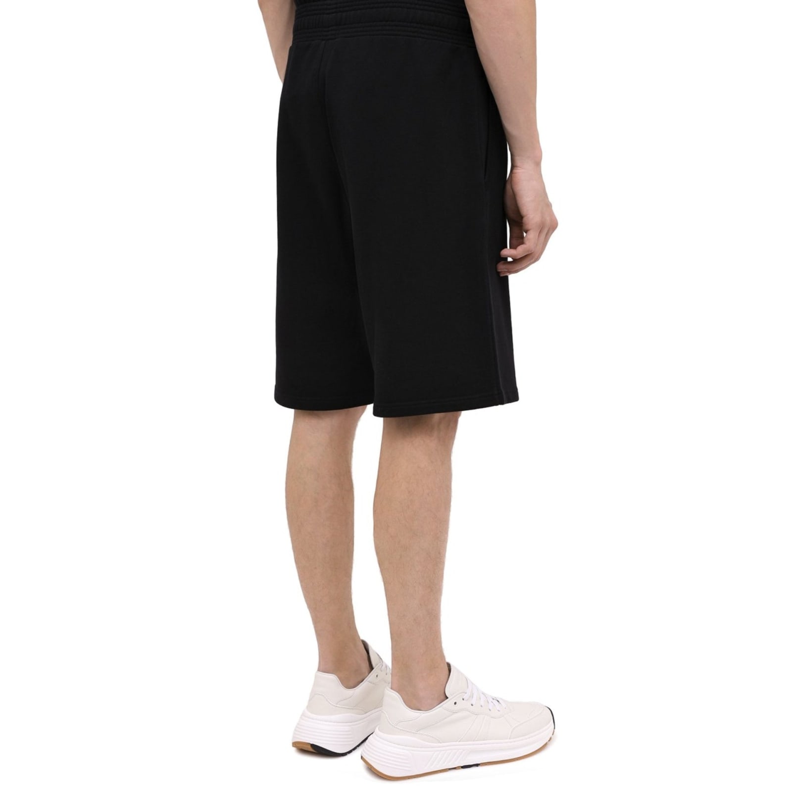 Shop Givenchy Logo Track Shorts In Black