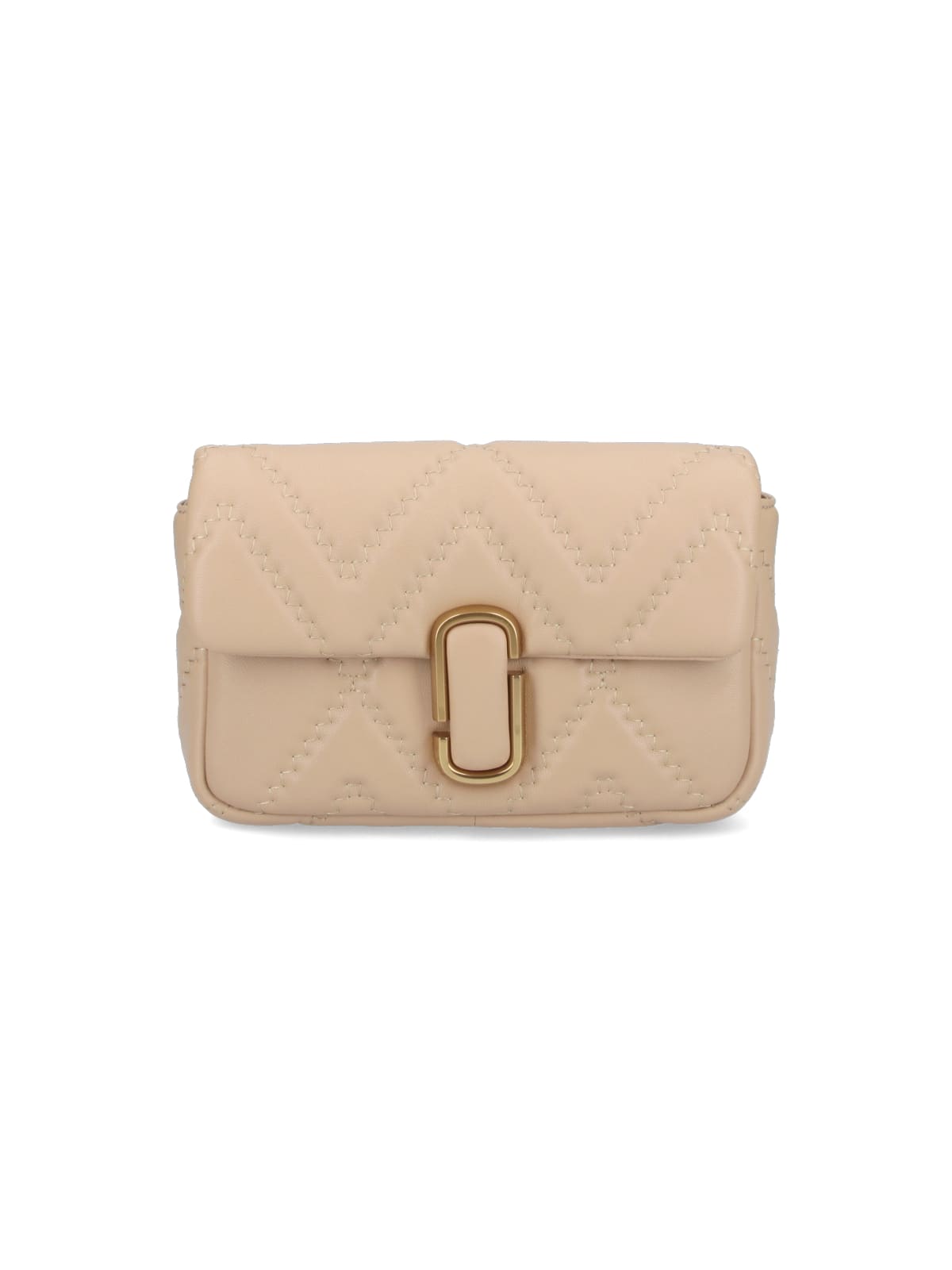 Marc Jacobs The Quilted Leather J Marc Shoulder Bag In Beige