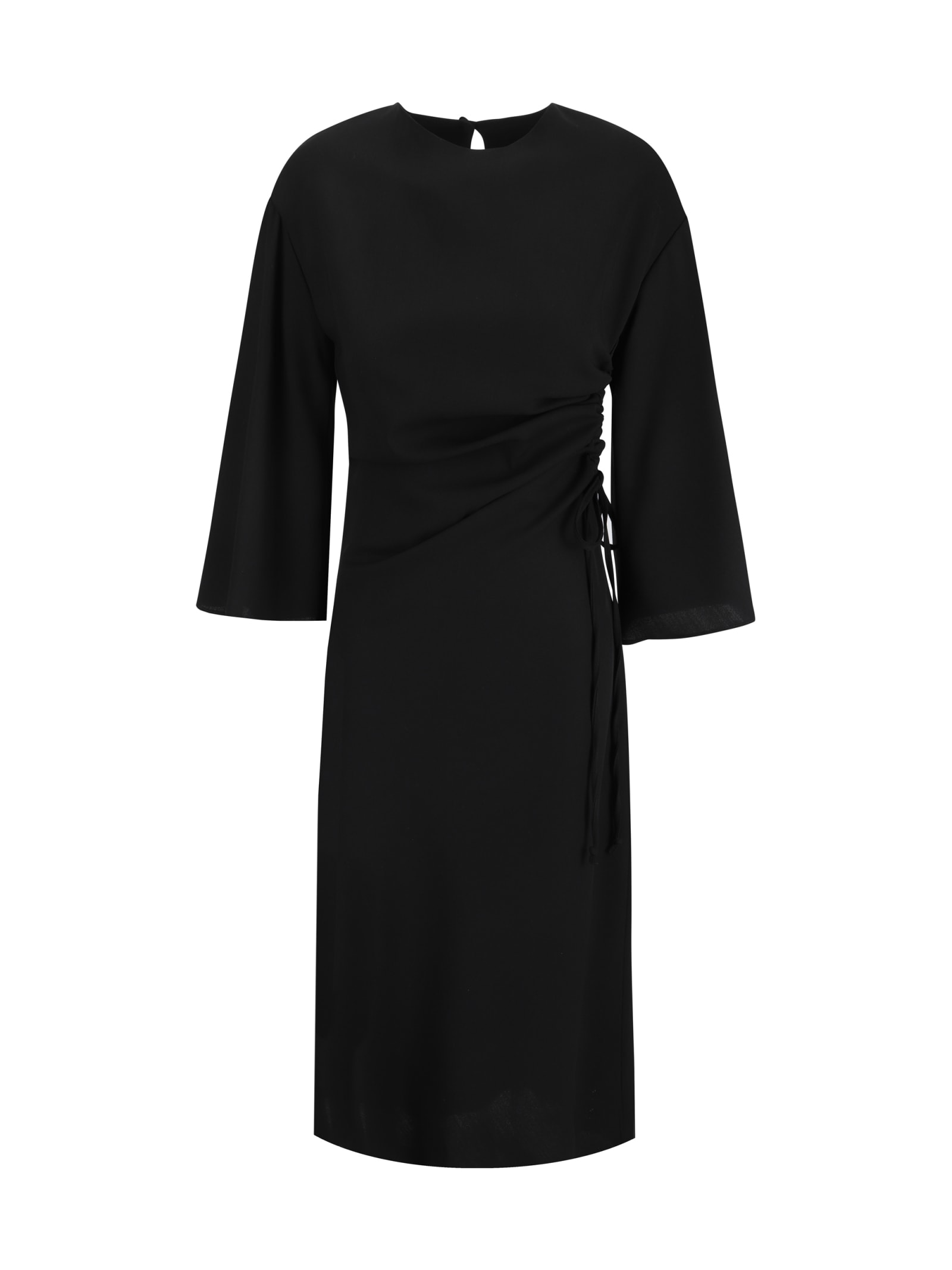 Shop Crida Milano Bassano Long Dress In Black