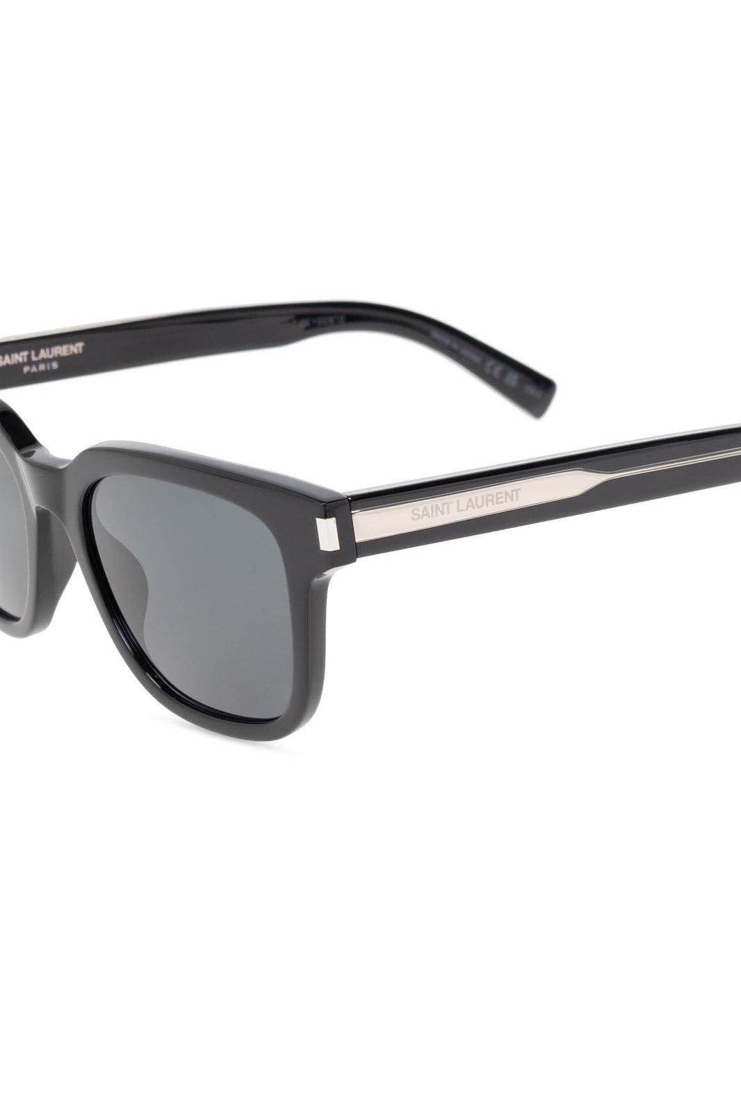 Shop Saint Laurent Square Frame Sunglasses