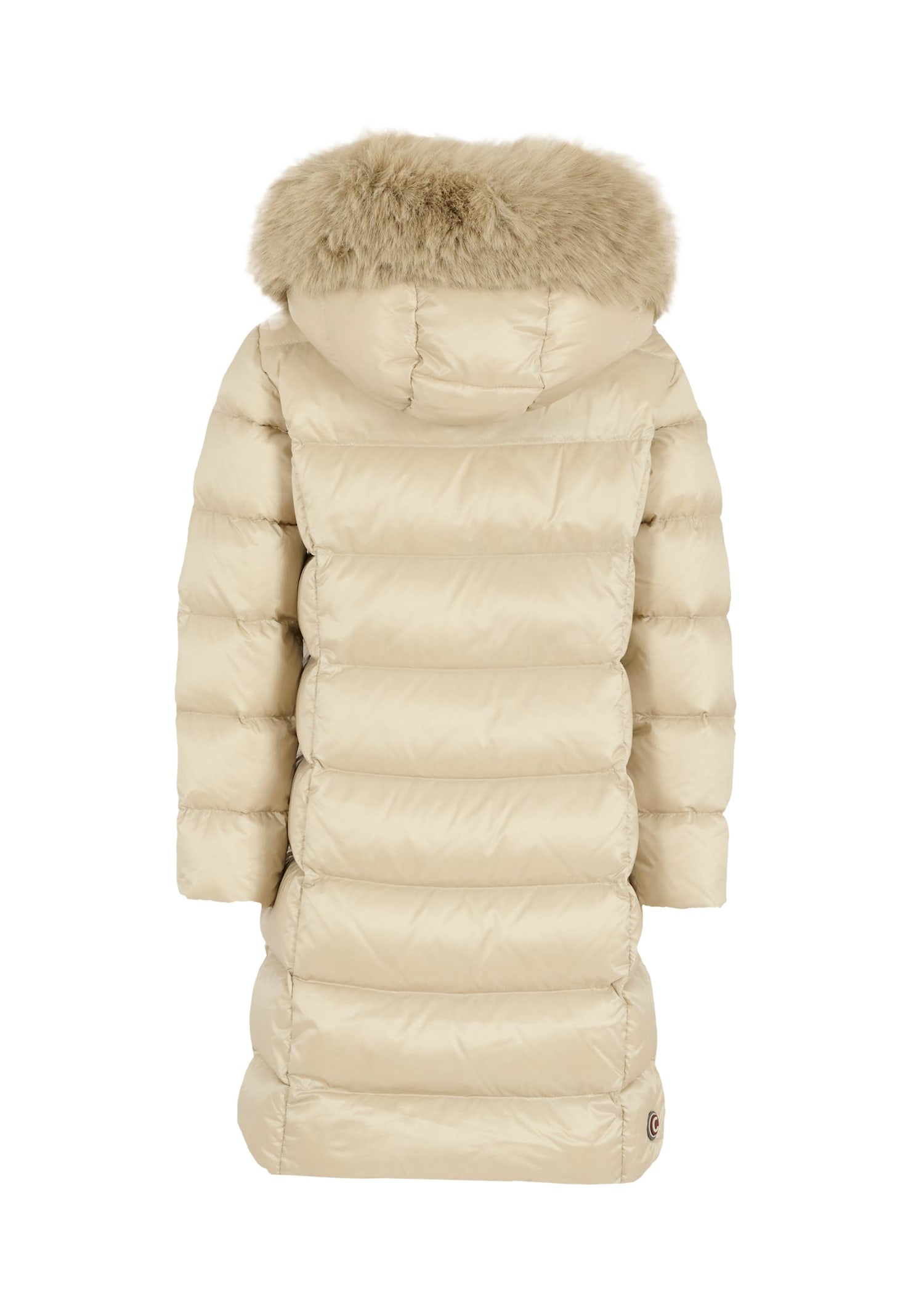 Colmar Quilted Fur-trimmed Jacket In Gold