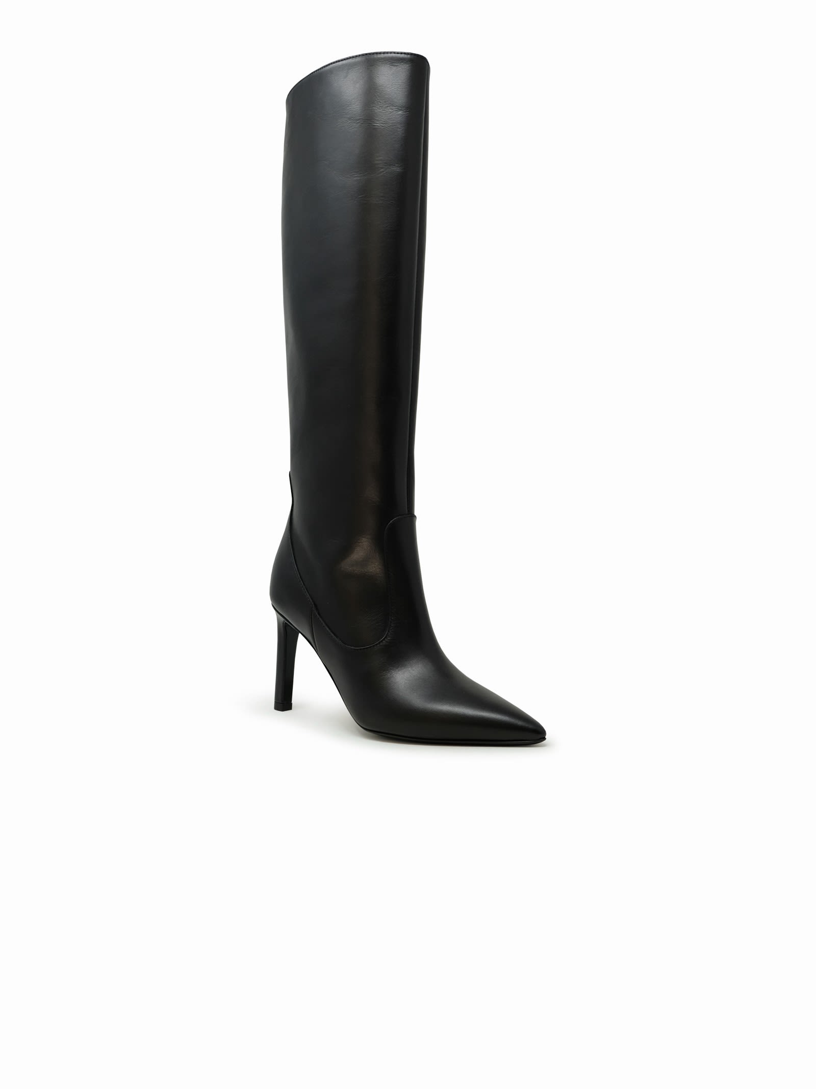 Shop P.a.r.o.s.h Parosh Anshoe Black Leather Boots