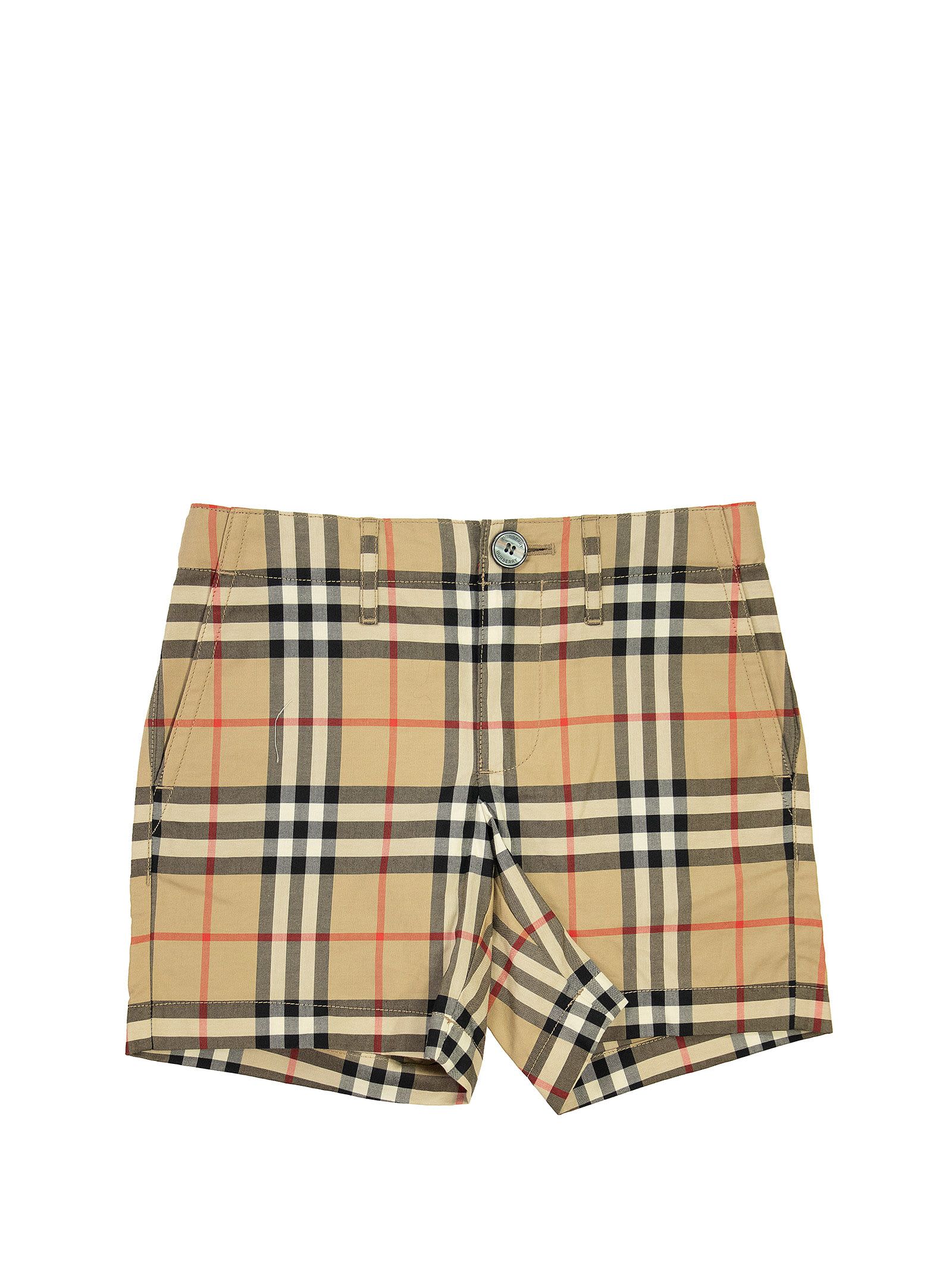 Burberry Tristen - Vintage Check Cotton Tailored Shorts
