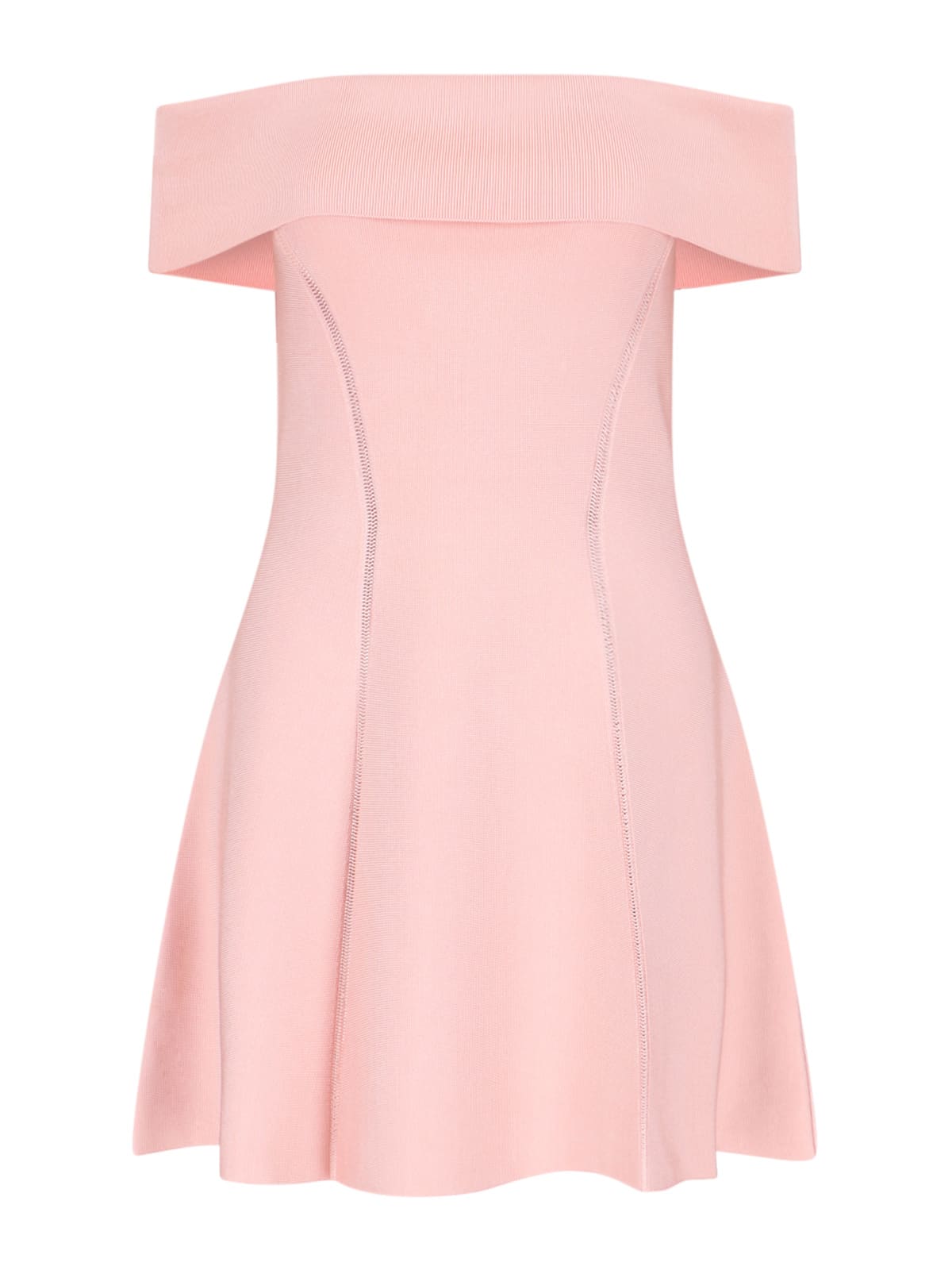 Zimmermann Knit Mini Dress In Pink