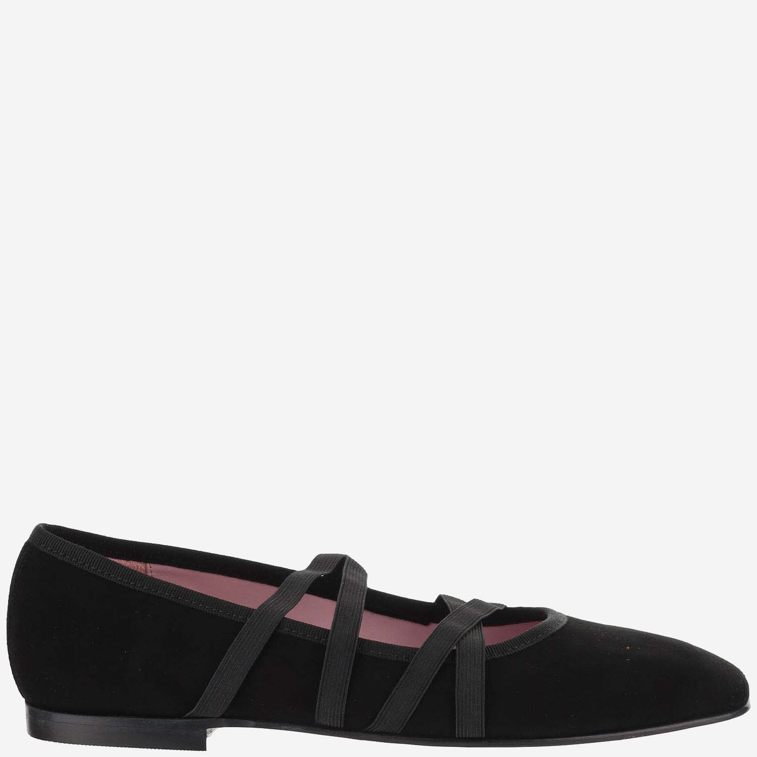 Shop Carel Suede Tutu Ballet Flats In Black