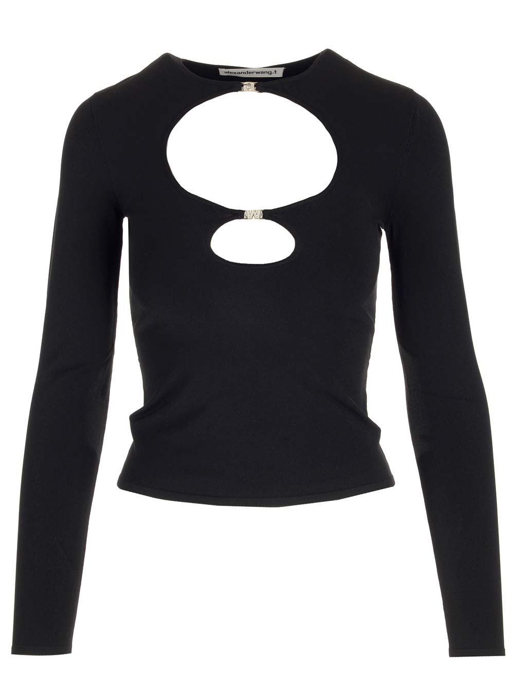 ALEXANDER WANG BLACK TOP WITH CUT OUTS 