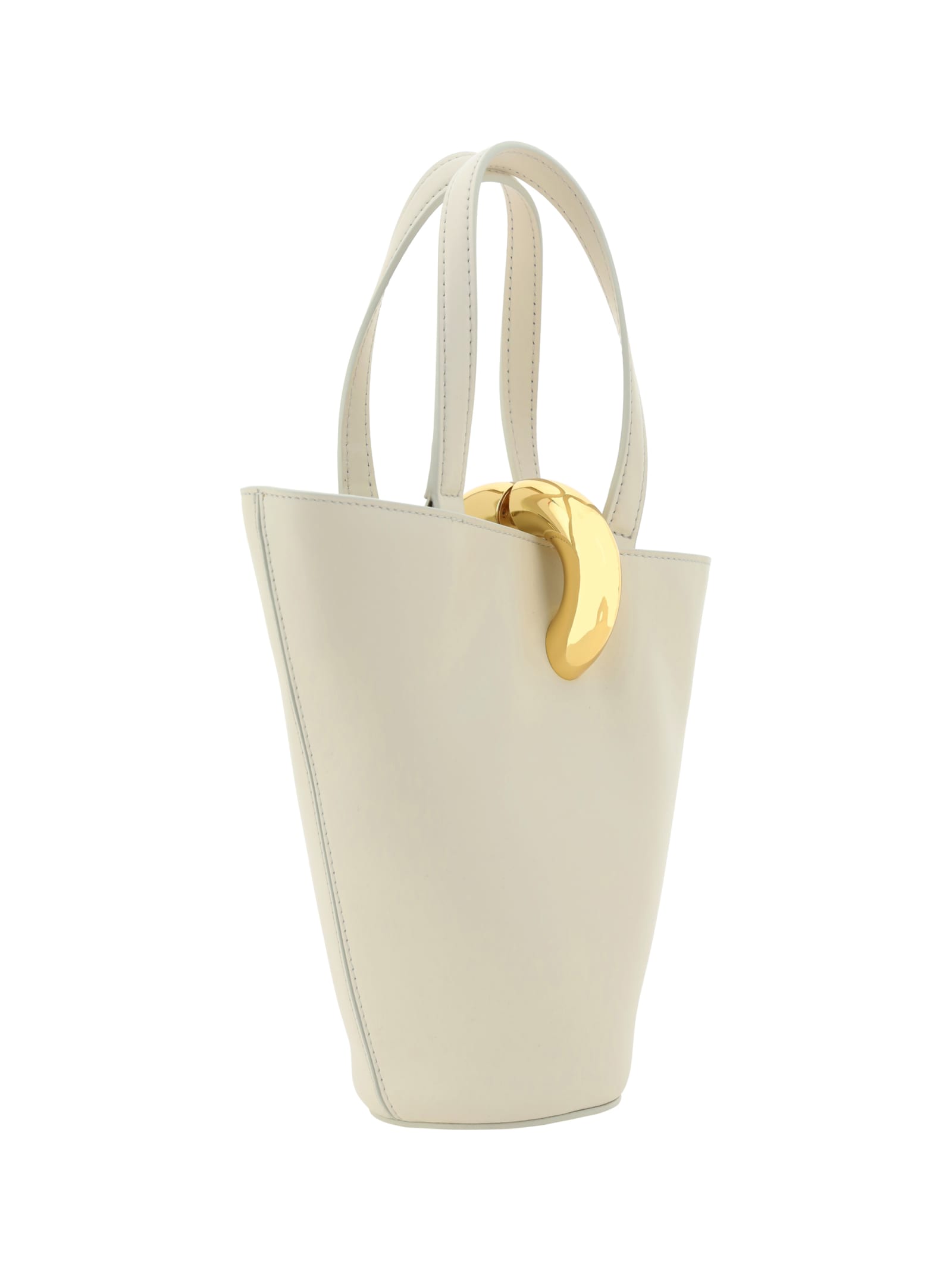 Shop Jacquemus Le Petit Bambola Shoulder Bag In Light Ivory