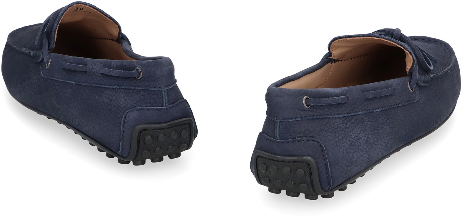 Shop Tod's Suede Loafers In Blue