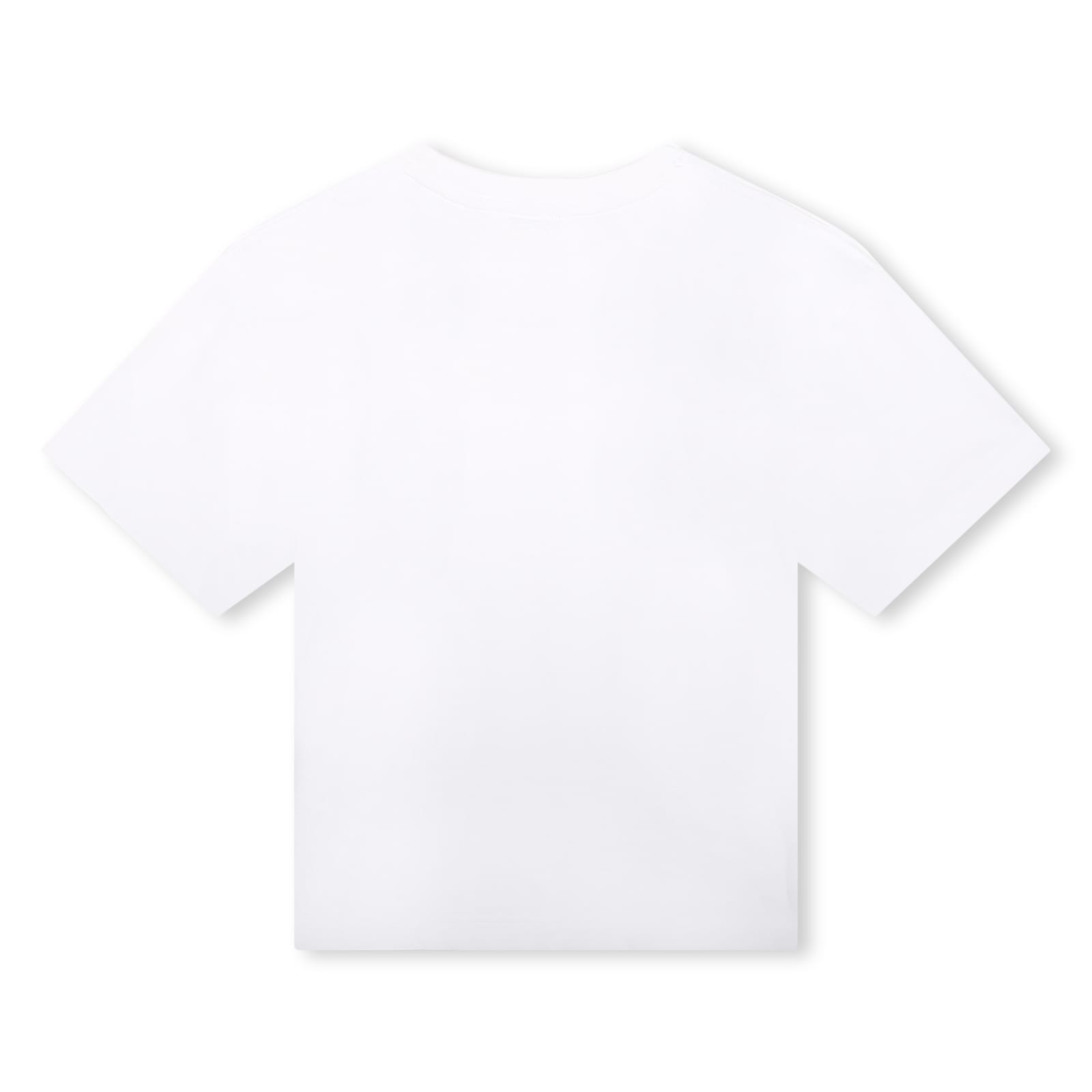 Shop Little Marc Jacobs T-shirt Con Logo In P Bianco