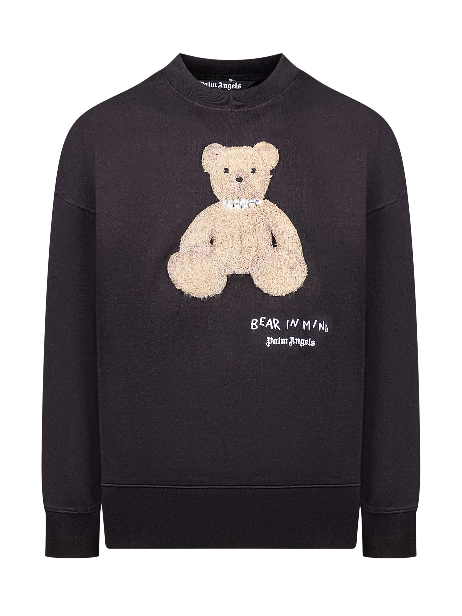 Shop Palm Angels Bear In Mind Sweatshirt In Black Brown