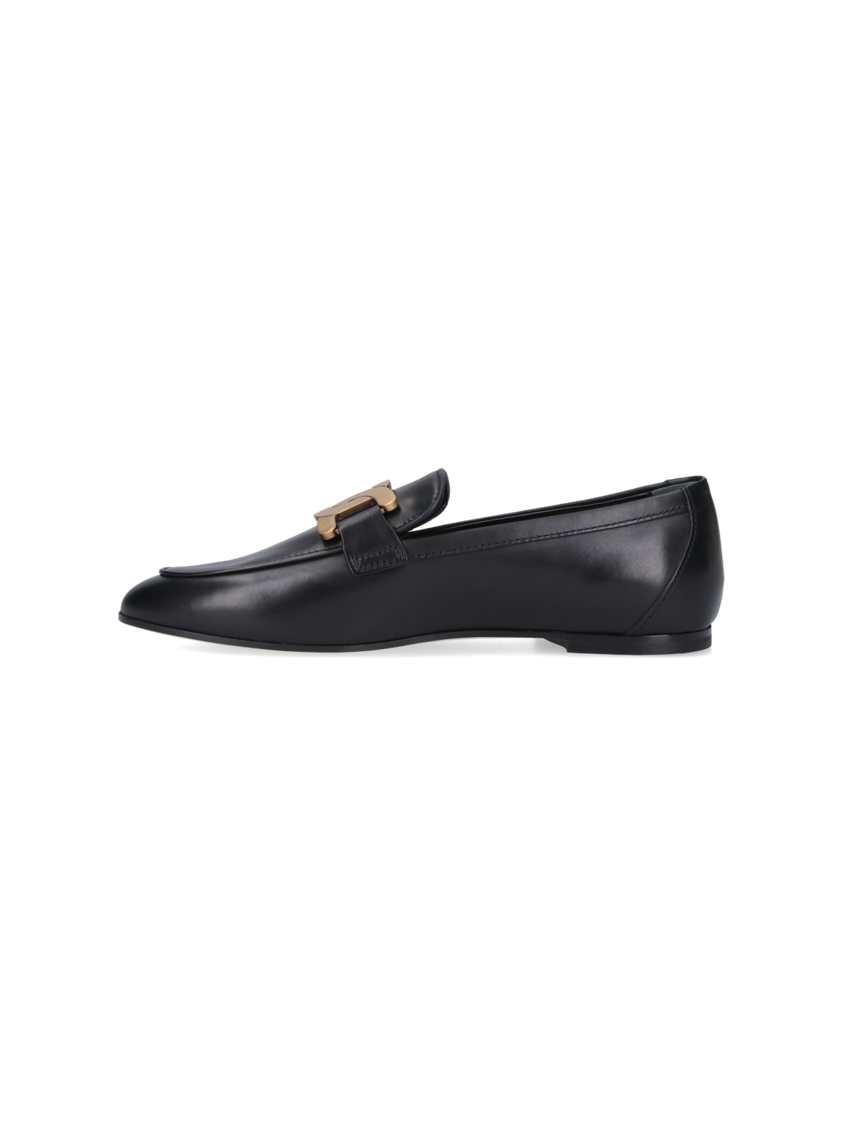 Shop Tod's Buckle Loafers In Black