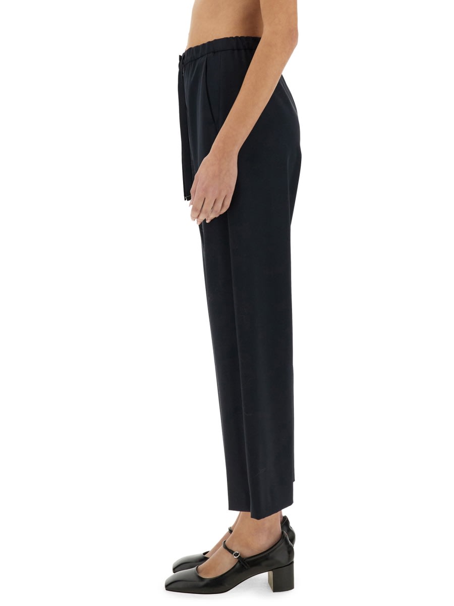 's Max Mara Floria Wool Blend Flannel Straight Pants In Mastice
