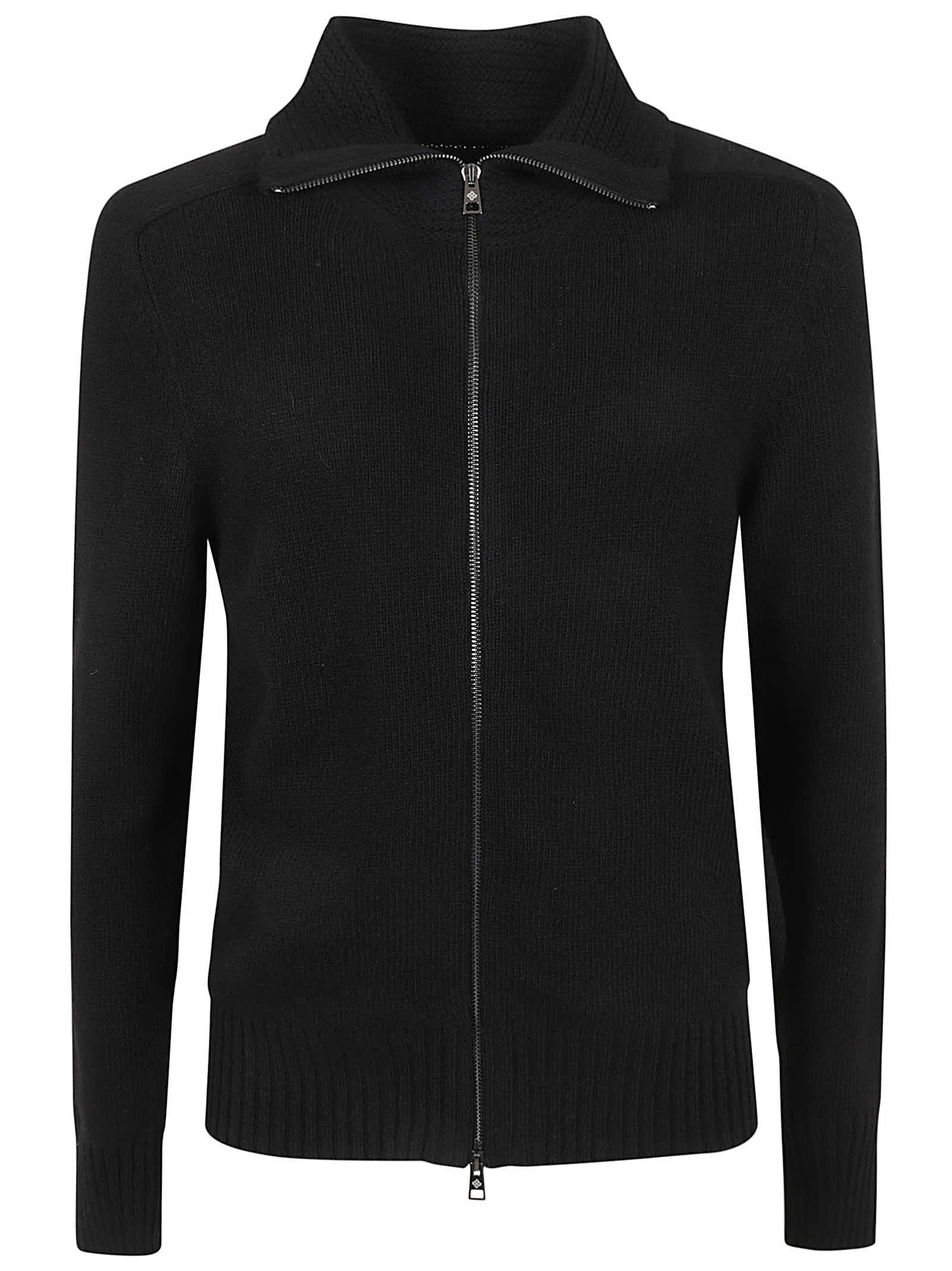 Shop Tagliatore Zip Classic Jacket In Black