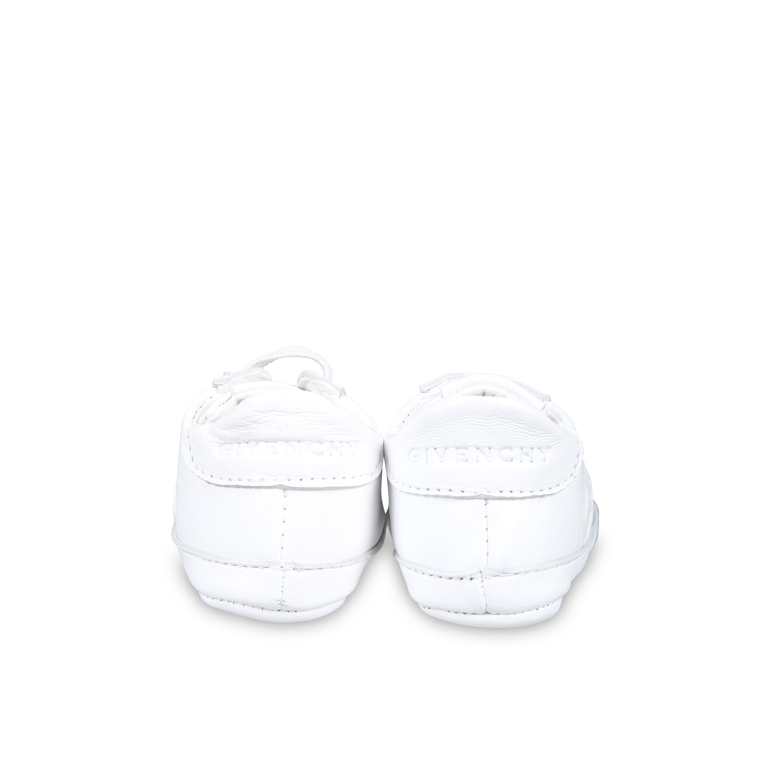 Shop Givenchy White Sneakers For Babykids Withiconico 4g Motif