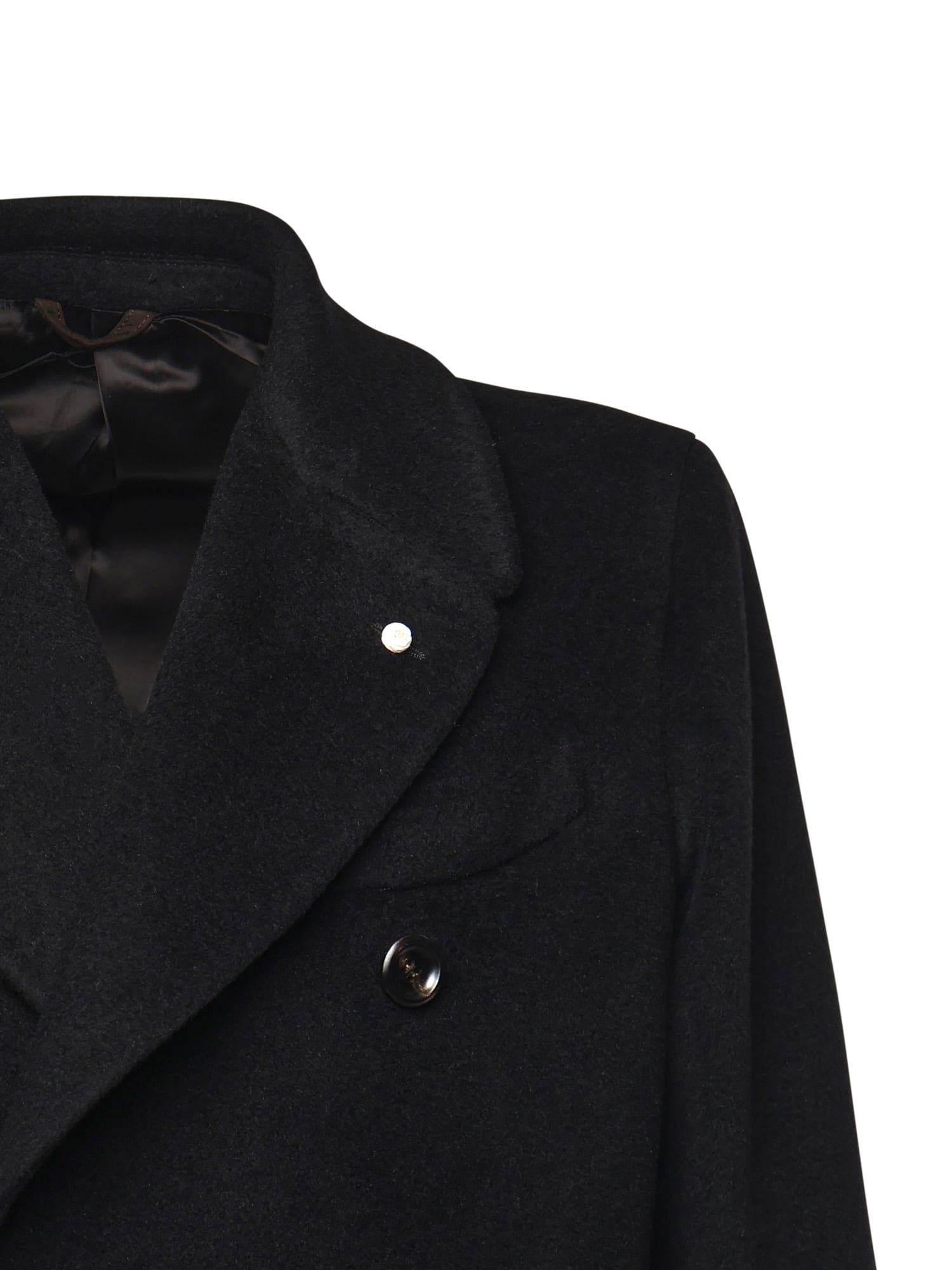 Luigi Bianchi Mantova Double-breasted Wool Coat In Multi