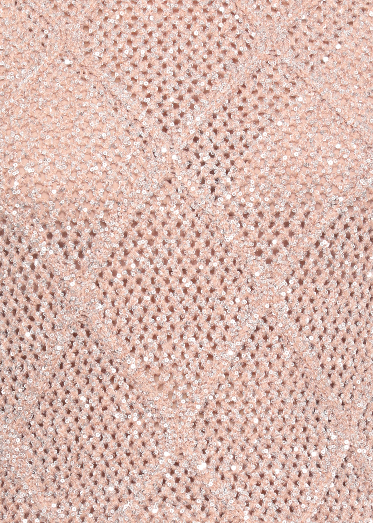 D Exterior Sweater With Paillettes In Pink