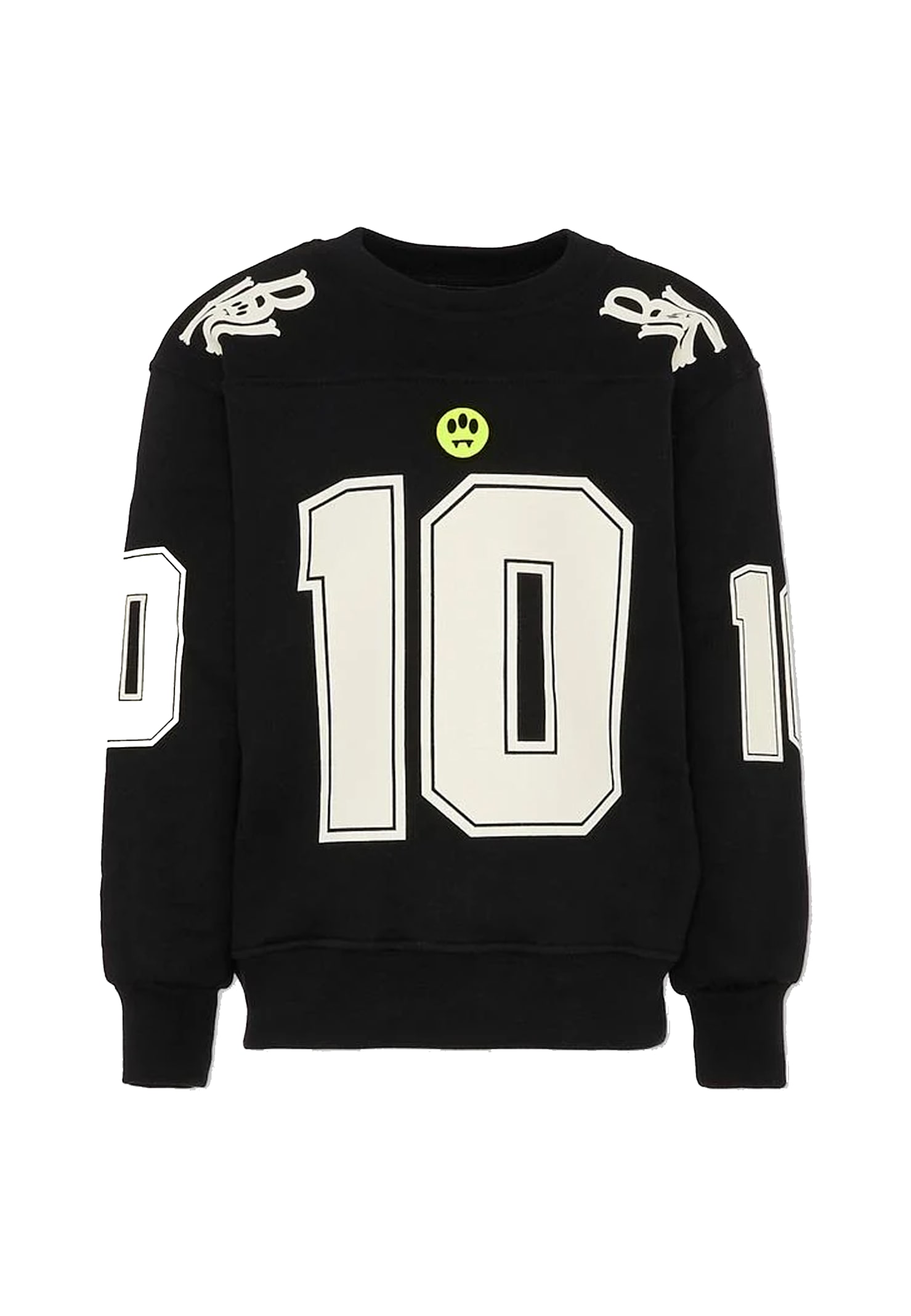 Barrow Black Sweatshirt For Boy With Numbers In Black
