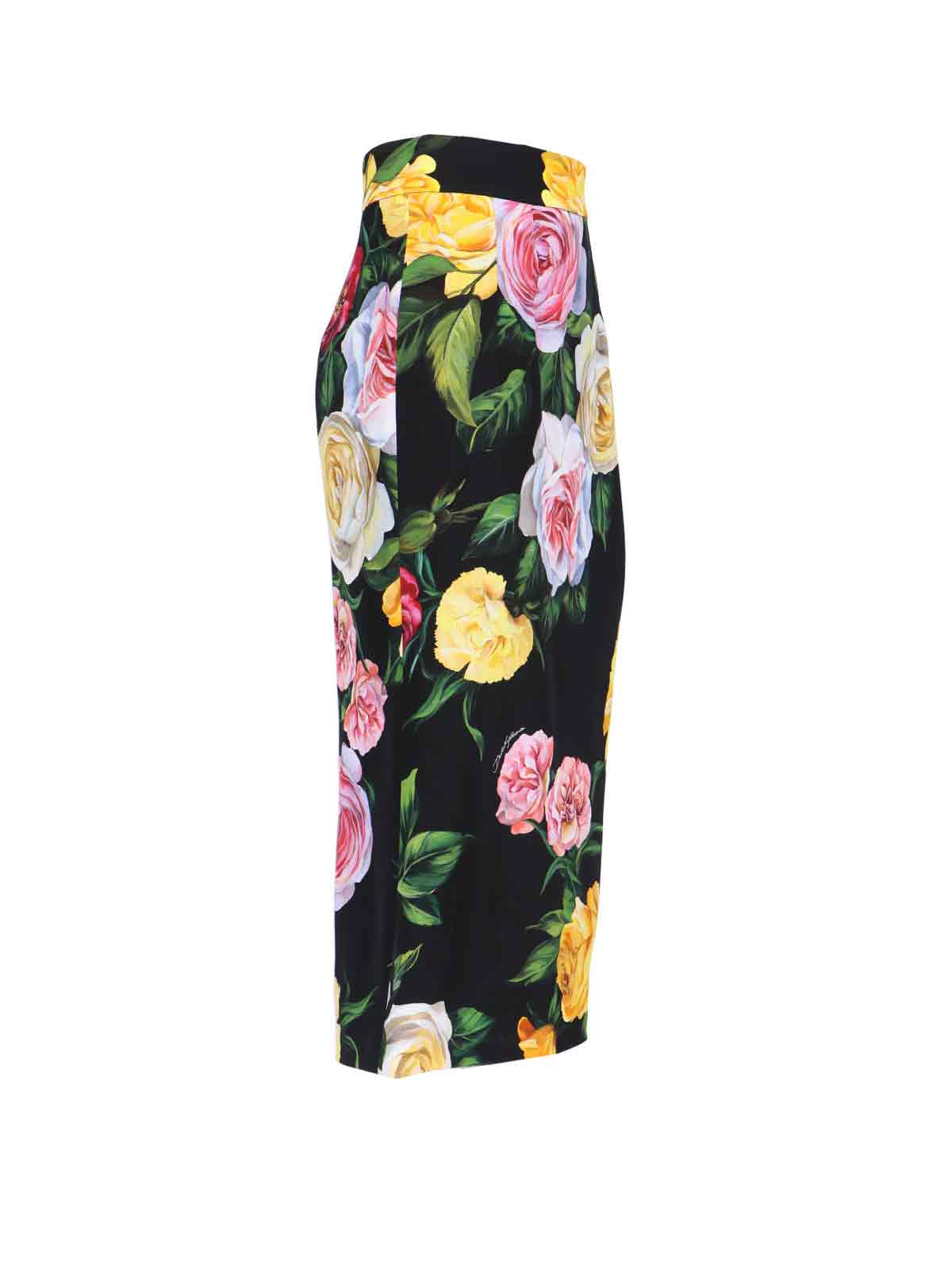 DOLCE & GABBANA FLORAL SHEATH SKIRT