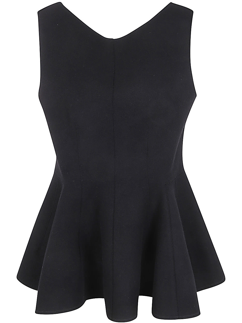 LANVIN SLEEVELESS FLARED TOP 